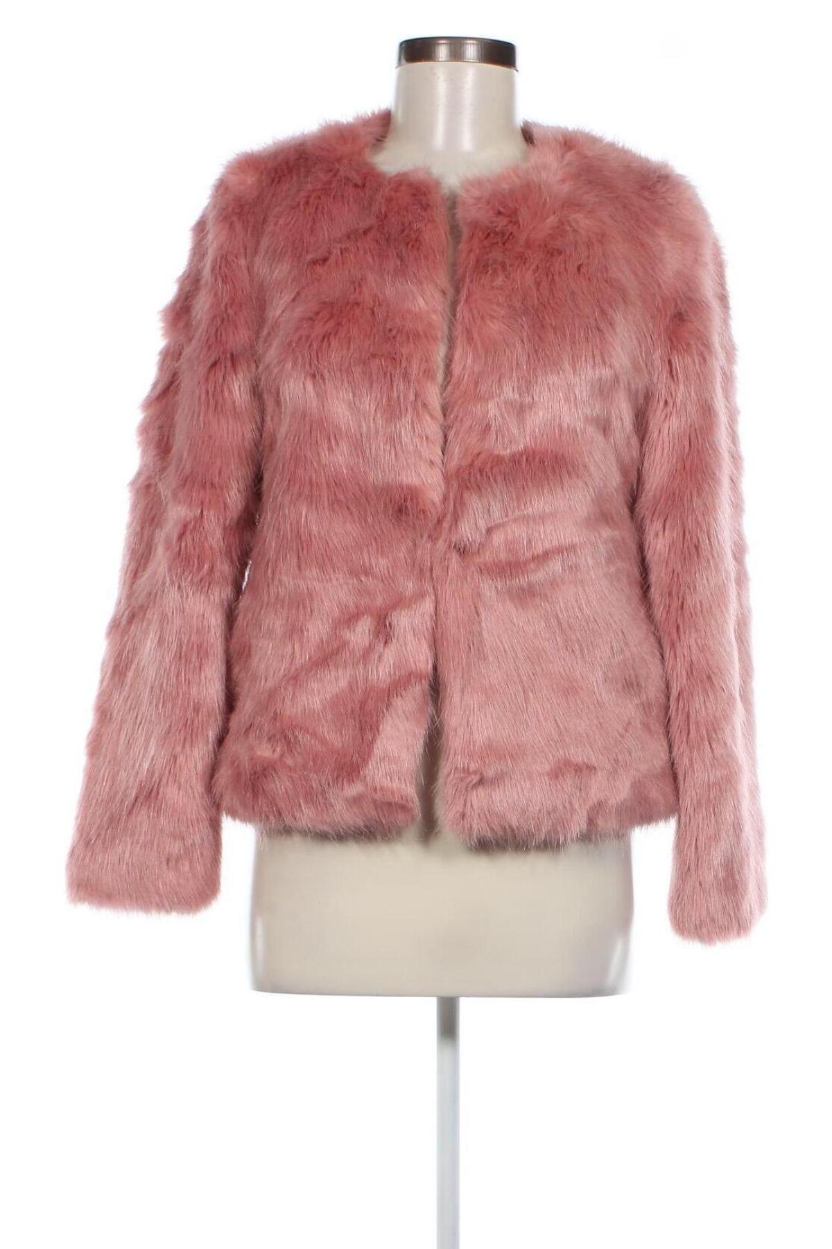 Γυναικείο παλτό Bershka, Μέγεθος XS, Χρώμα Ρόζ , Τιμή 31,77 €