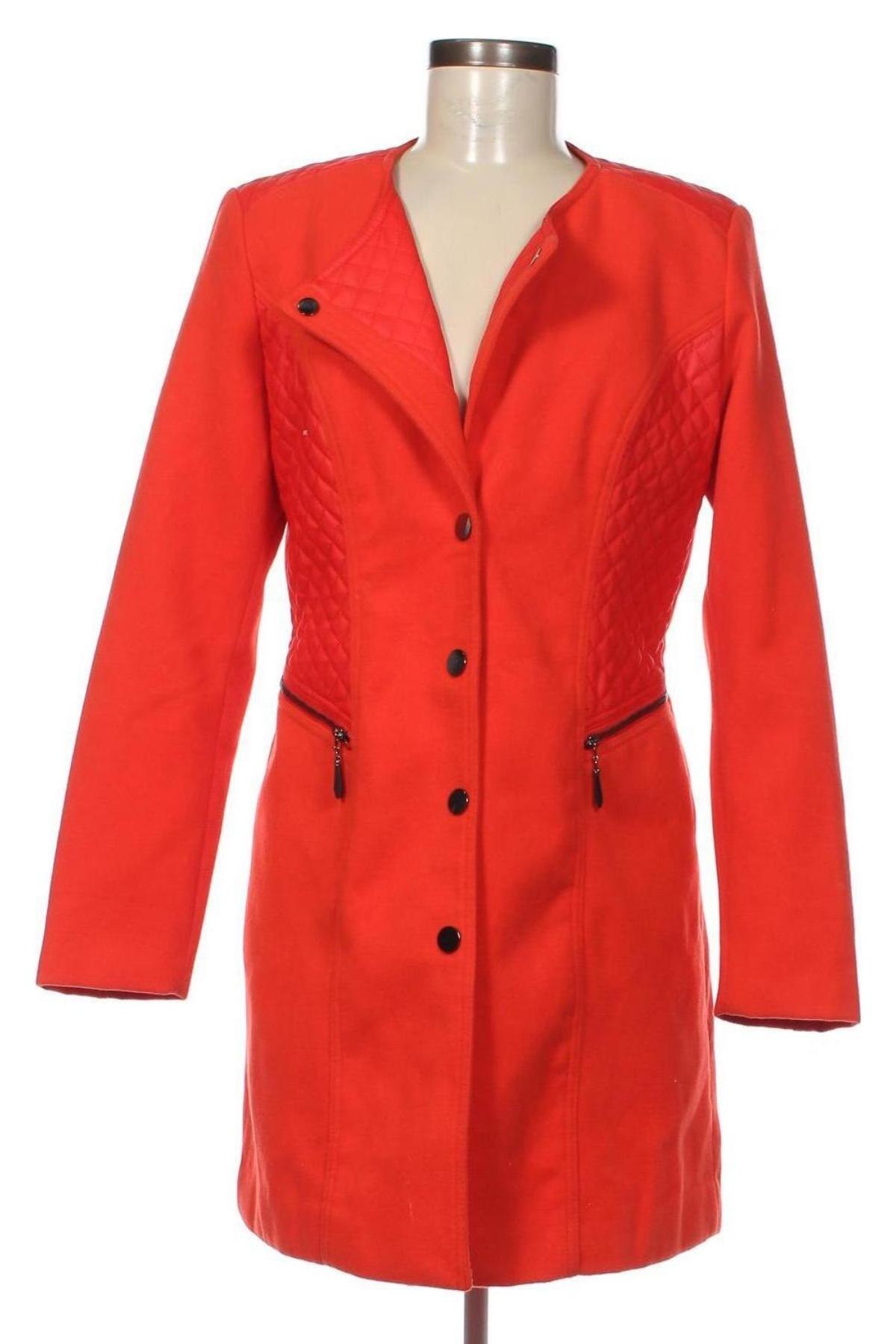Дамско палто Bpc Bonprix Collection, Размер M, Цвят Червен, Цена 37,45 лв.