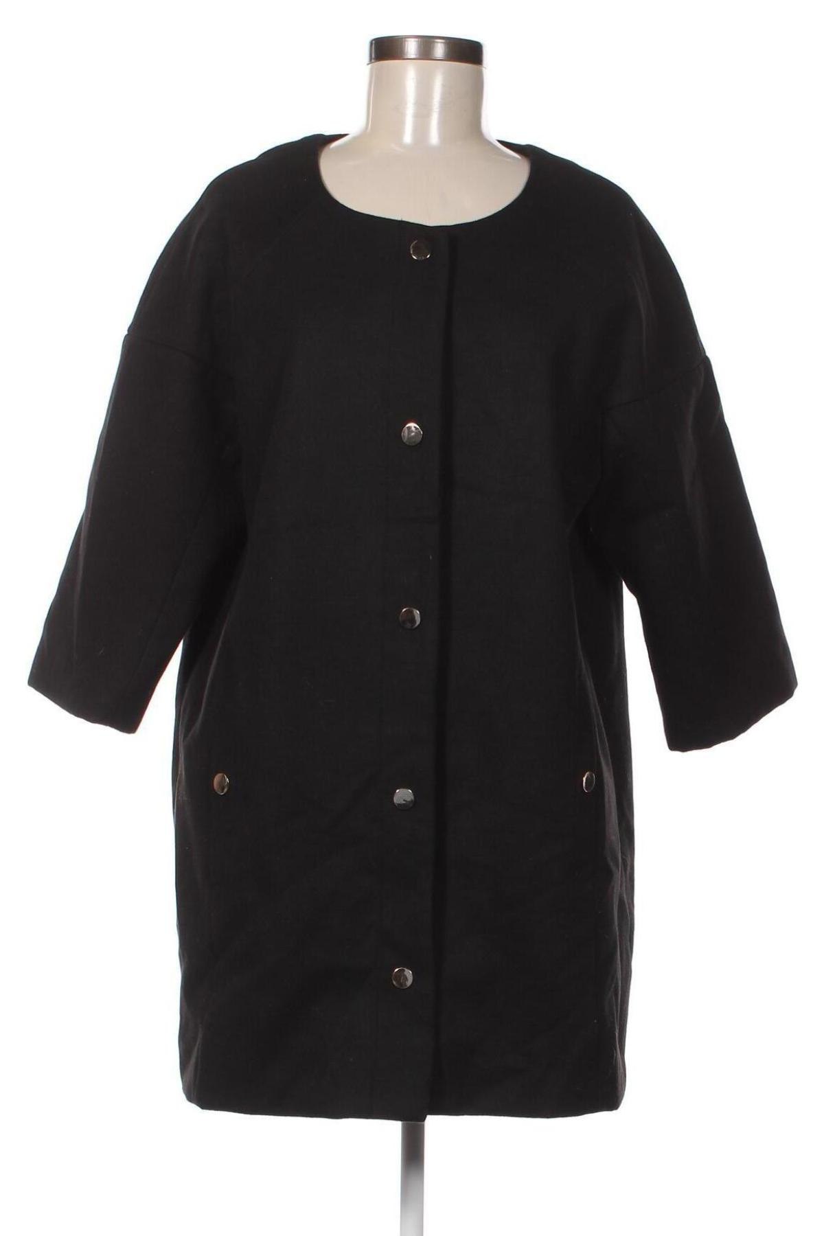 Дамско палто Censured, Размер L, Цвят Черен, Цена 18,04 лв.