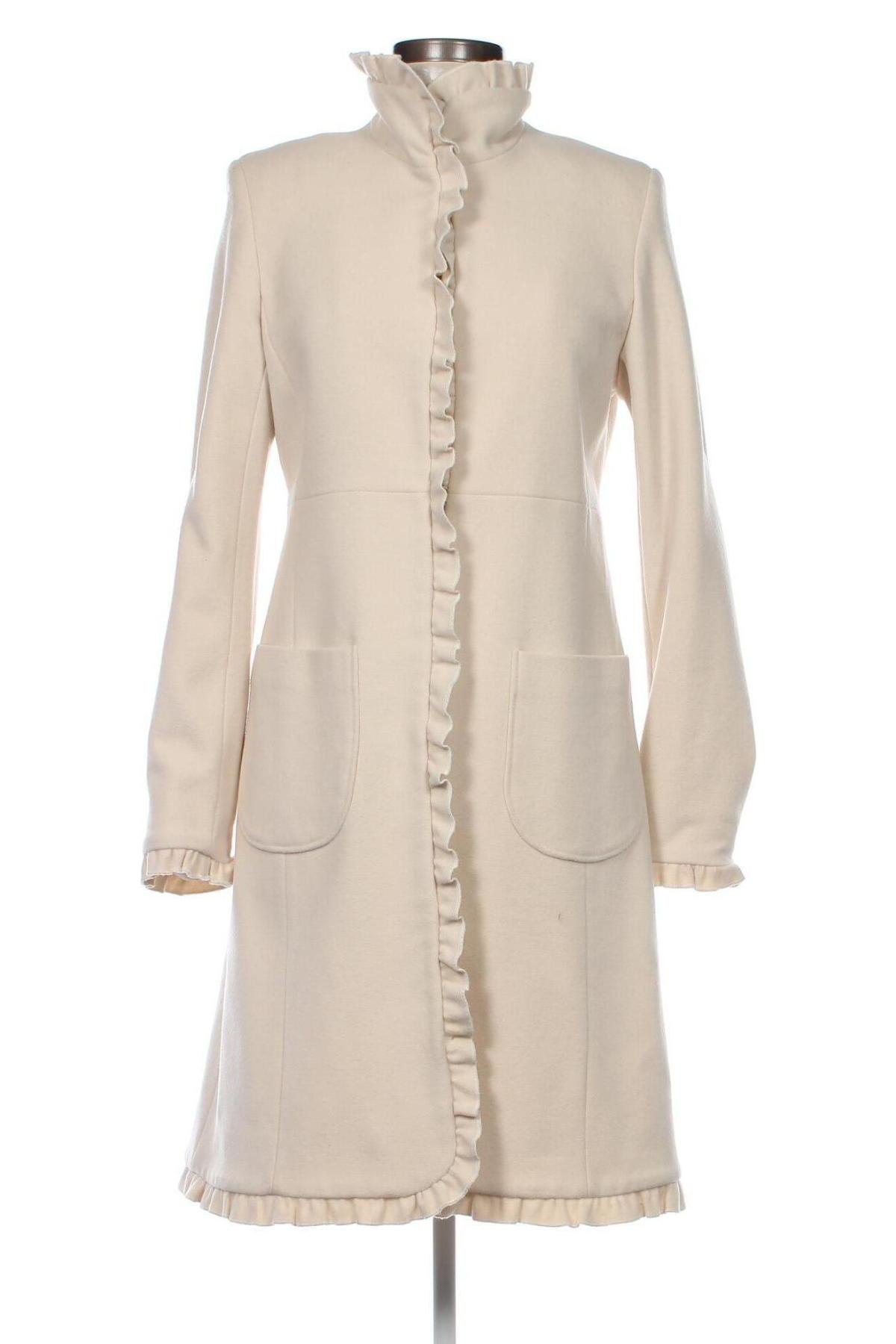 Γυναικείο παλτό DKNY, Μέγεθος XS, Χρώμα Εκρού, Τιμή 77,75 €