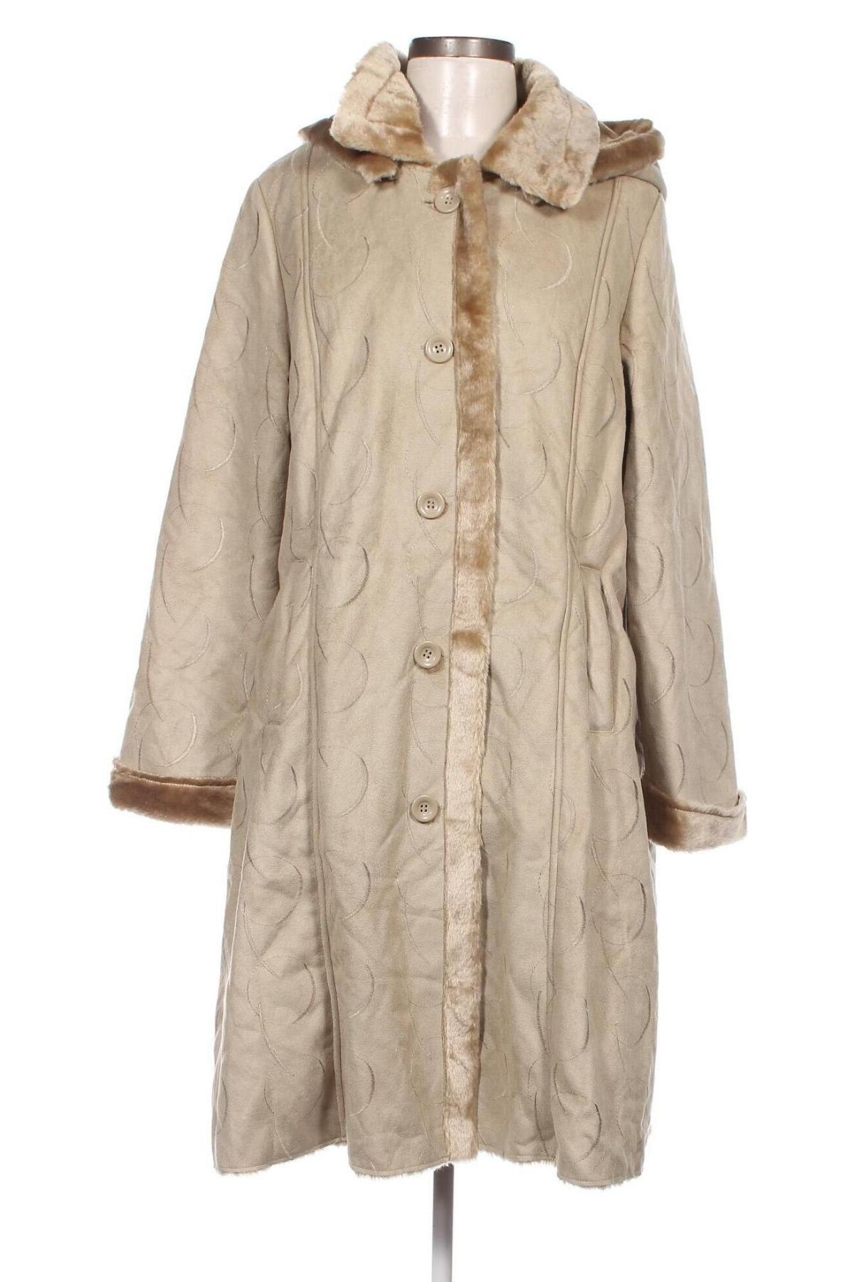 Дамско палто Damart, Размер XL, Цвят Бежов, Цена 51,36 лв.