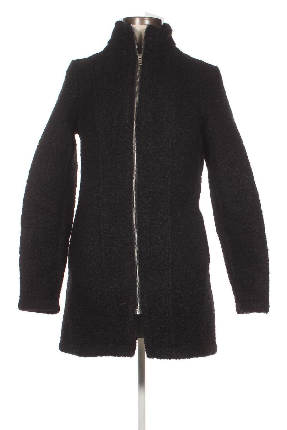 Дамско палто Esmara, Размер S, Цвят Черен, Цена 43,87 лв.