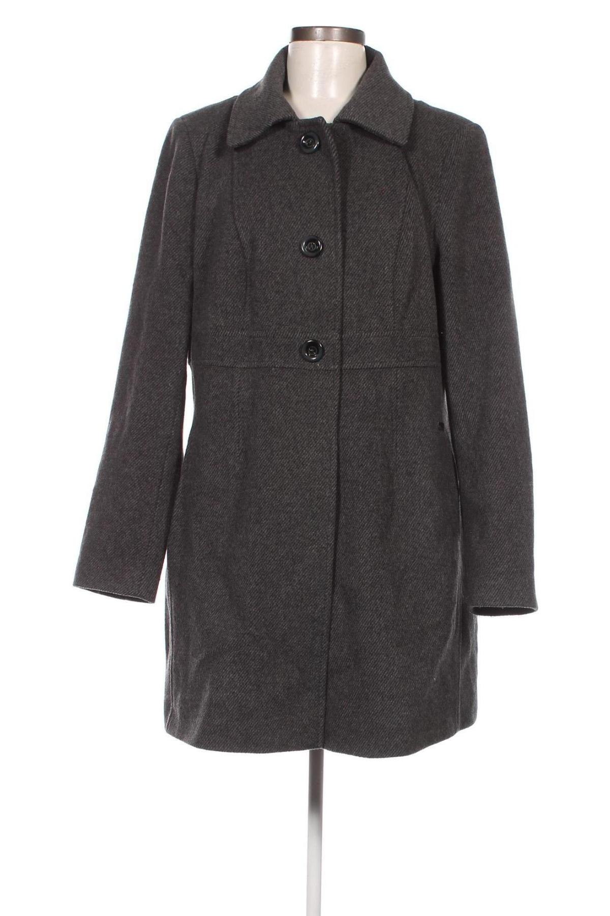 Γυναικείο παλτό Franca Luca, Μέγεθος XL, Χρώμα Γκρί, Τιμή 11,91 €