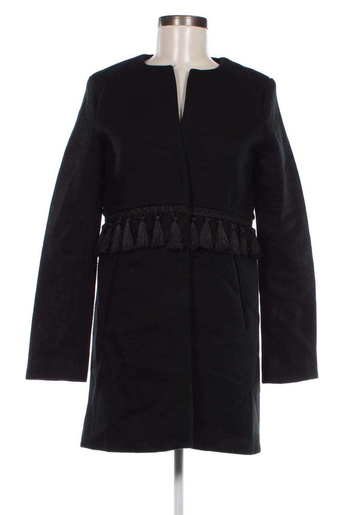 Γυναικείο παλτό Gloria Jeans, Μέγεθος XS, Χρώμα Μαύρο, Τιμή 12,20 €