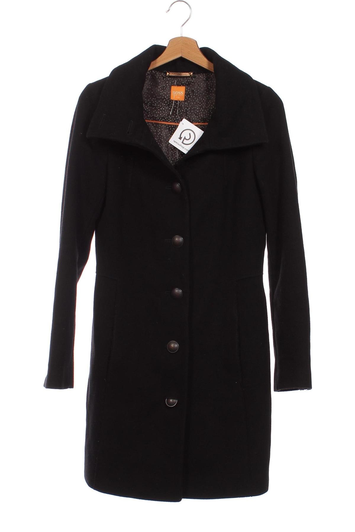 Γυναικείο παλτό Hugo Boss, Μέγεθος XS, Χρώμα Μαύρο, Τιμή 100,56 €