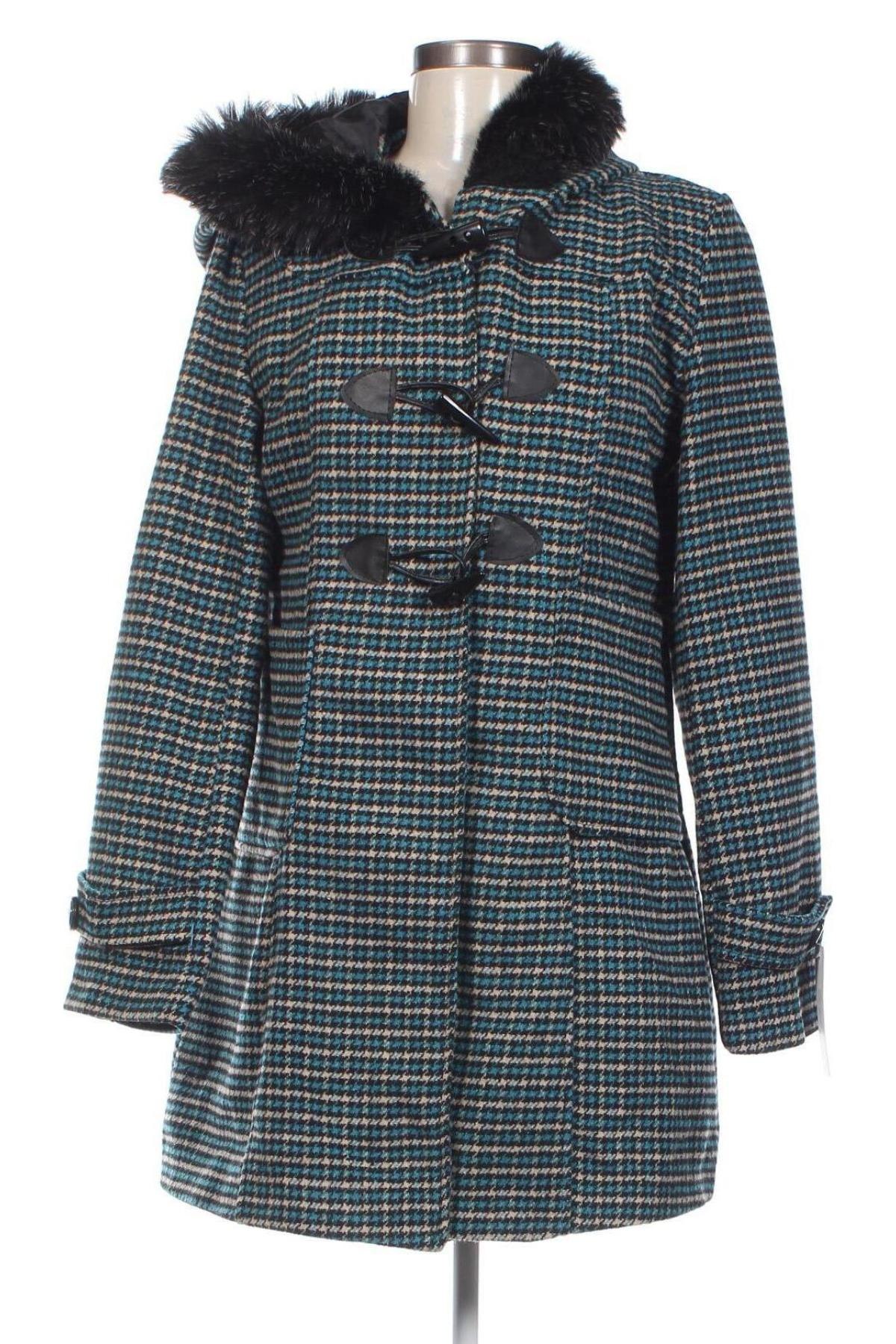 Γυναικείο παλτό Made In Italy, Μέγεθος XL, Χρώμα Πολύχρωμο, Τιμή 31,85 €
