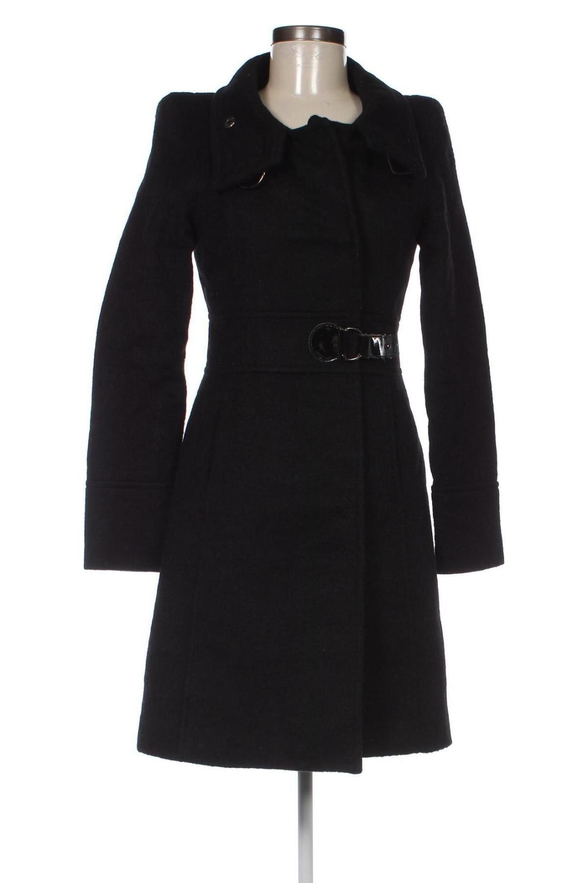 Дамско палто Mango, Размер M, Цвят Черен, Цена 73,00 лв.