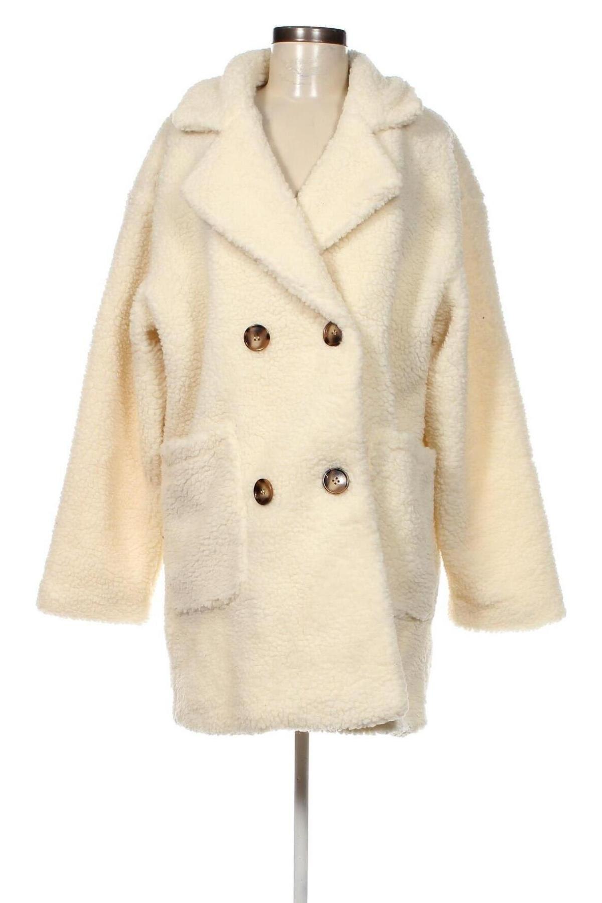 Дамско палто Pretty Little Thing, Размер L, Цвят Екрю, Цена 51,36 лв.