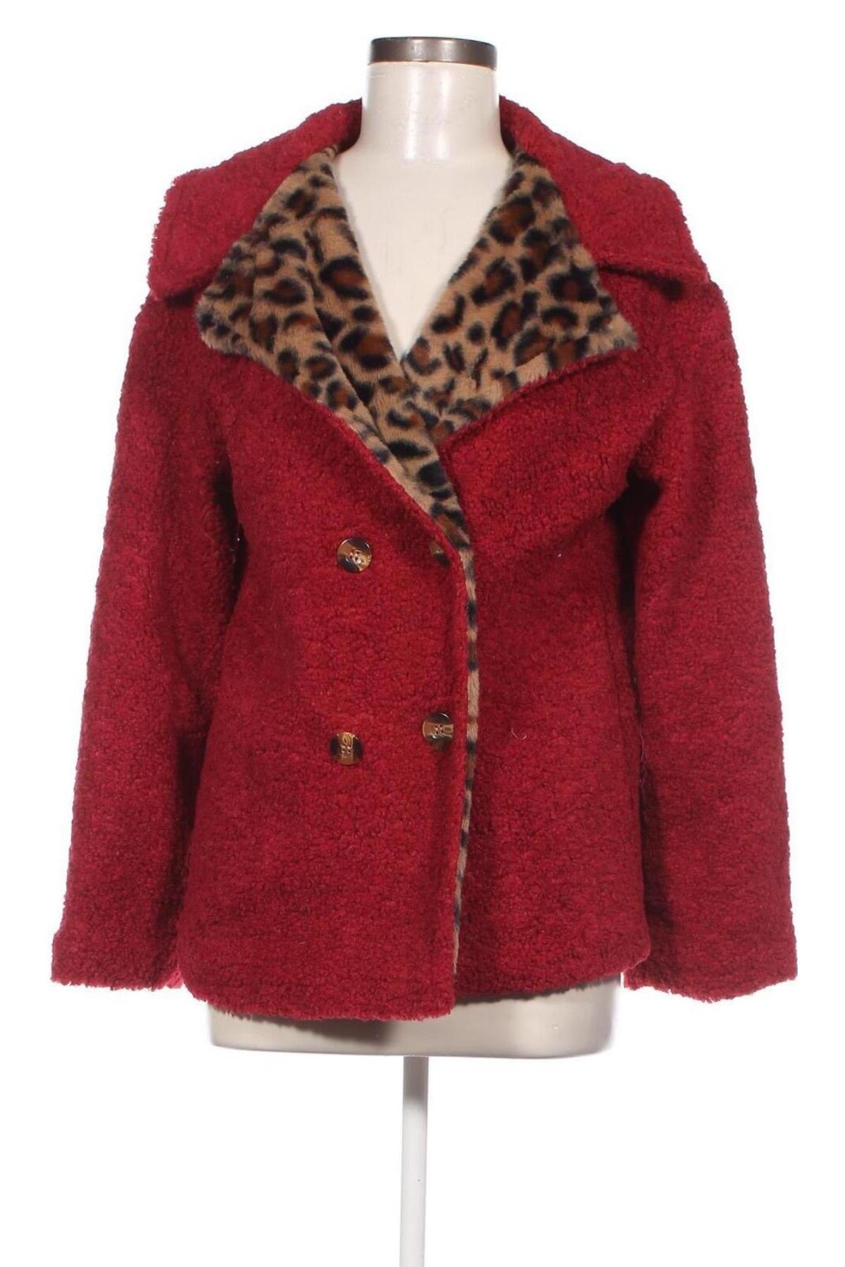 Palton de femei SHEIN, Mărime M, Culoare Roșu, Preț 210,53 Lei
