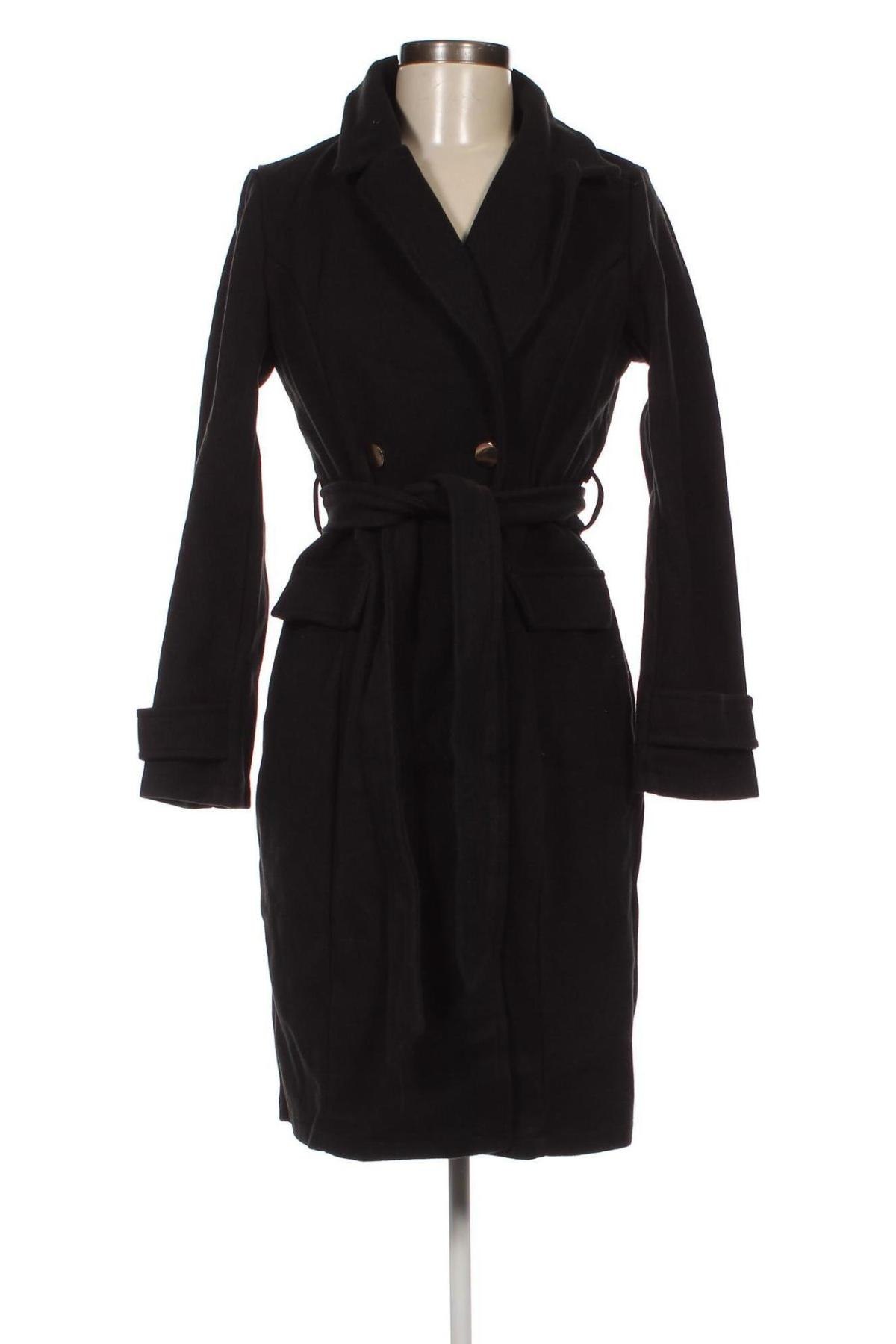 Γυναικείο παλτό SHEIN, Μέγεθος S, Χρώμα Μαύρο, Τιμή 17,87 €