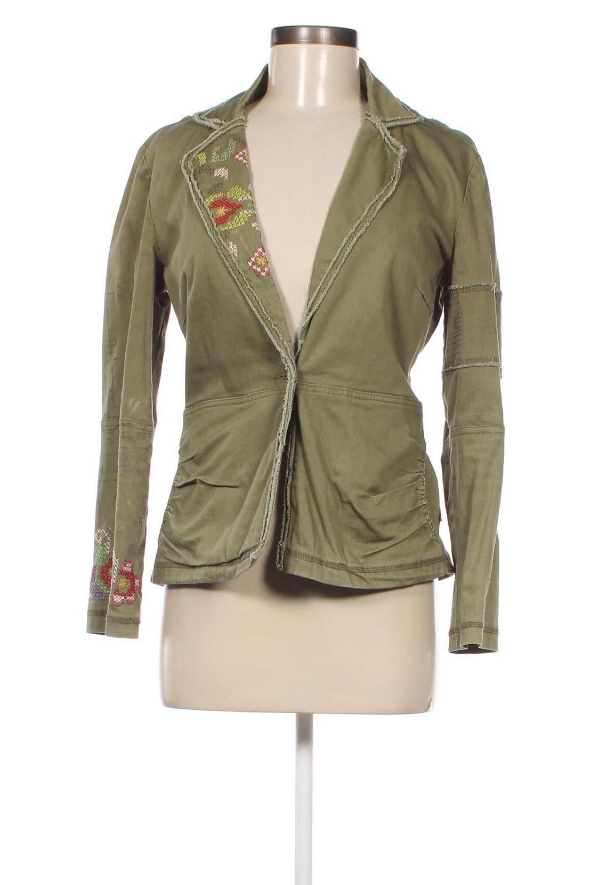 Γυναικείο σακάκι Object, Μέγεθος M, Χρώμα Πράσινο, Τιμή 12,31 €