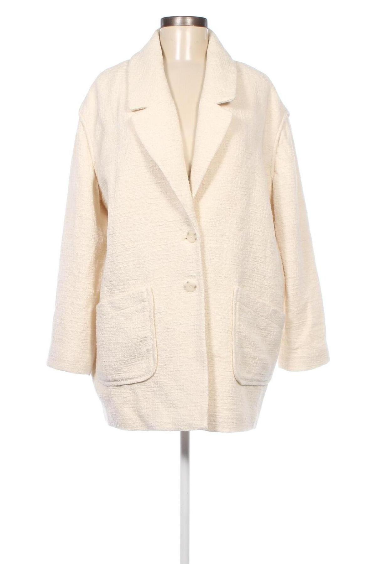 Дамско сако Promod, Размер L, Цвят Екрю, Цена 25,80 лв.