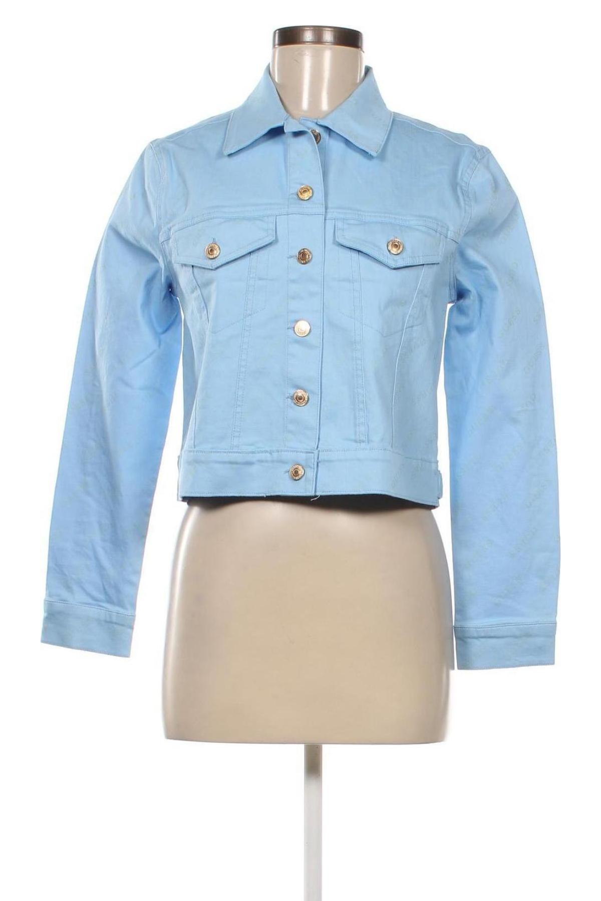 Γυναικείο μπουφάν Guess, Μέγεθος XS, Χρώμα Μπλέ, Τιμή 25,36 €