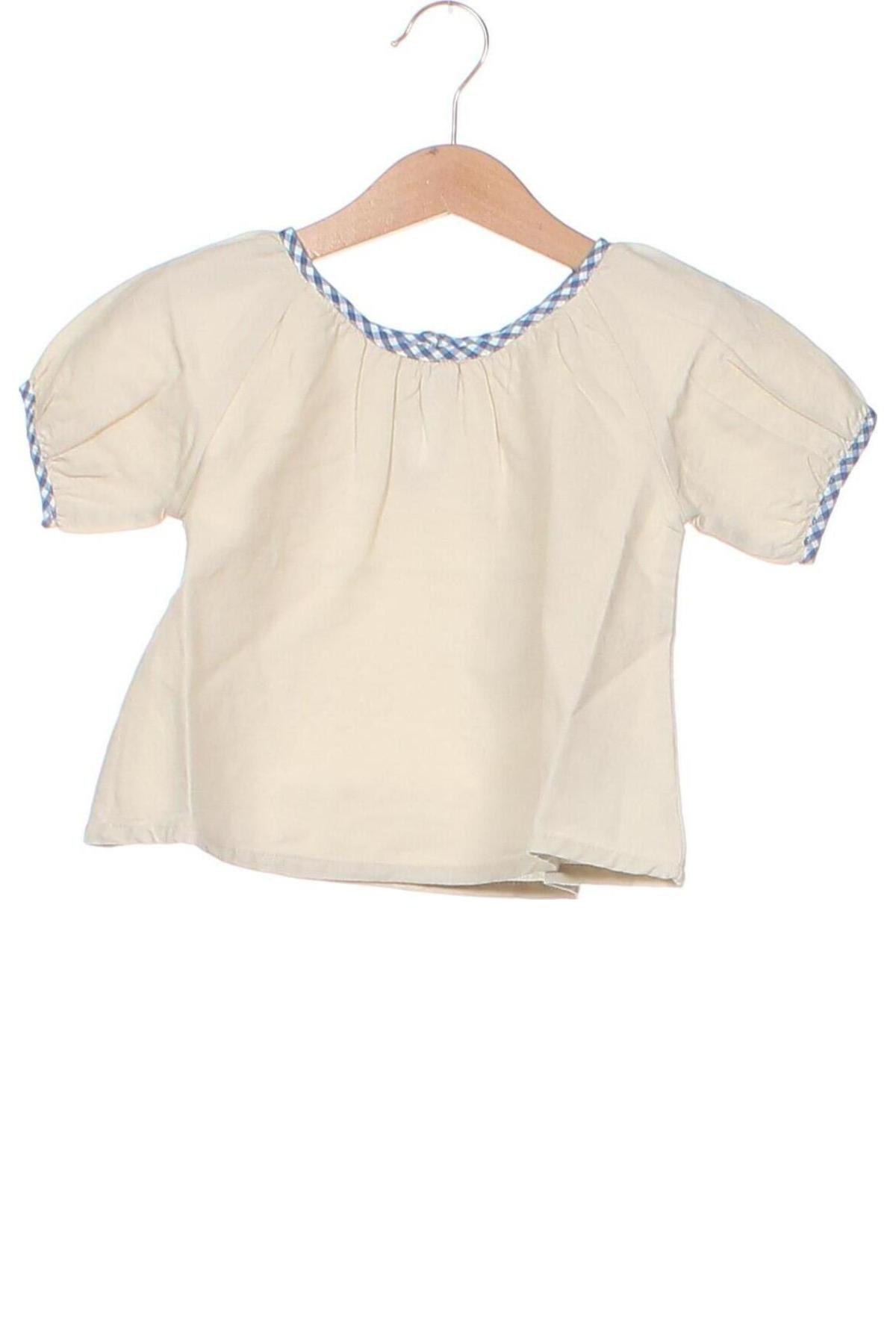 Детска блуза Bonnet A Pompon, Размер 9-12m/ 74-80 см, Цвят Бежов, Цена 7,52 лв.