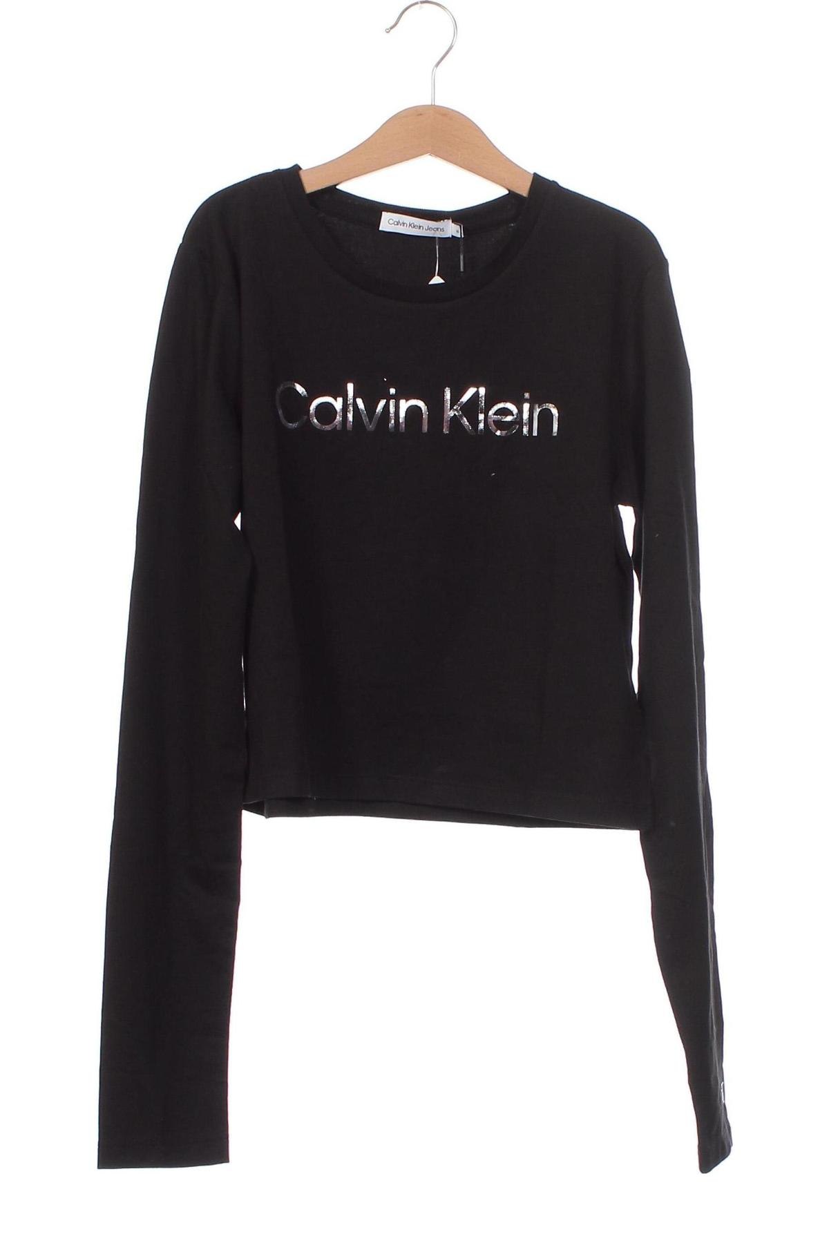 Kinder Shirt Calvin Klein Jeans, Größe 15-18y/ 170-176 cm, Farbe Schwarz, Preis 30,41 €