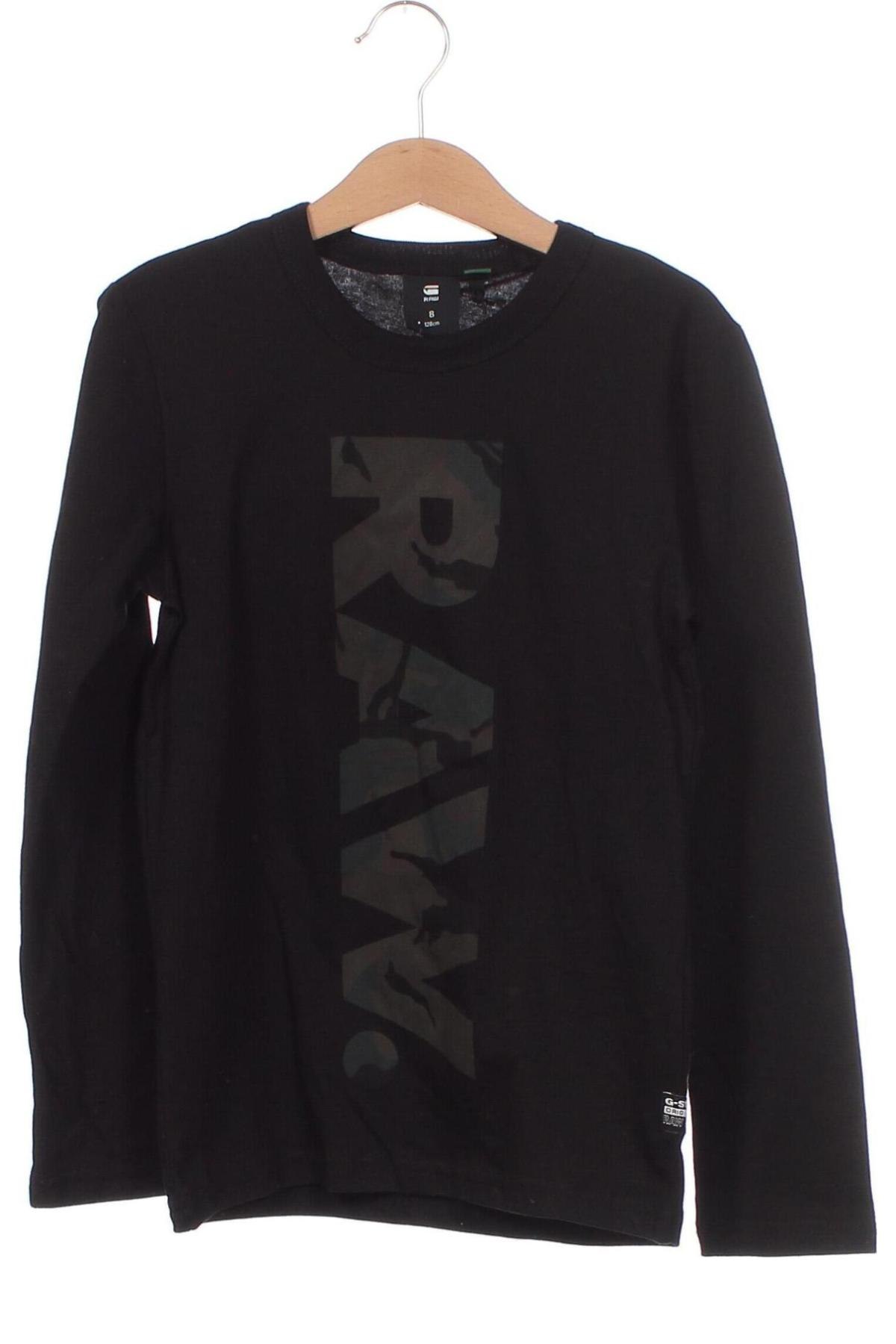 Детска блуза G-Star Raw, Размер 7-8y/ 128-134 см, Цвят Черен, Цена 42,18 лв.