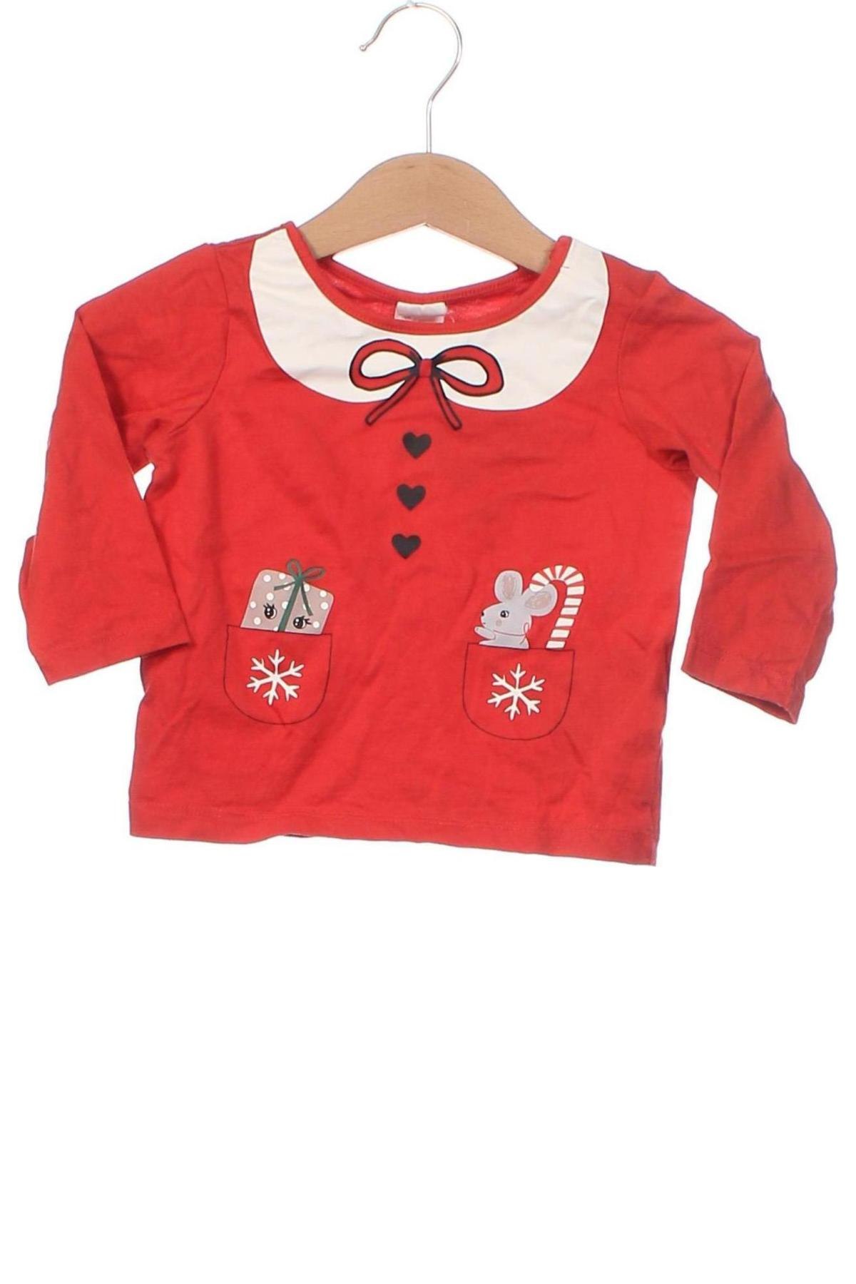 Kinder Shirt H&M, Größe 6-9m/ 68-74 cm, Farbe Rot, Preis € 6,00