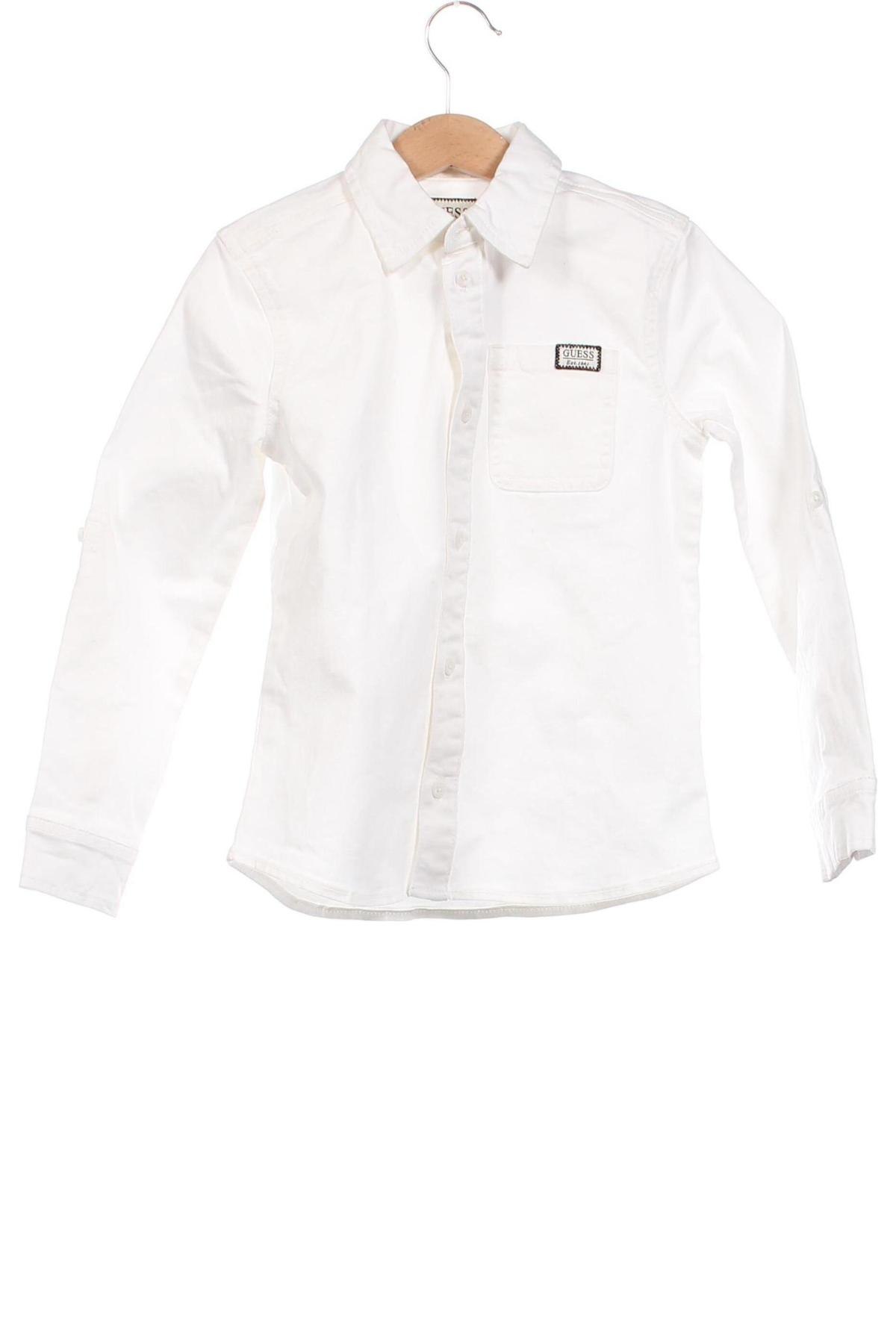 Παιδικό πουκάμισο Guess, Μέγεθος 5-6y/ 116-122 εκ., Χρώμα Λευκό, Τιμή 32,25 €
