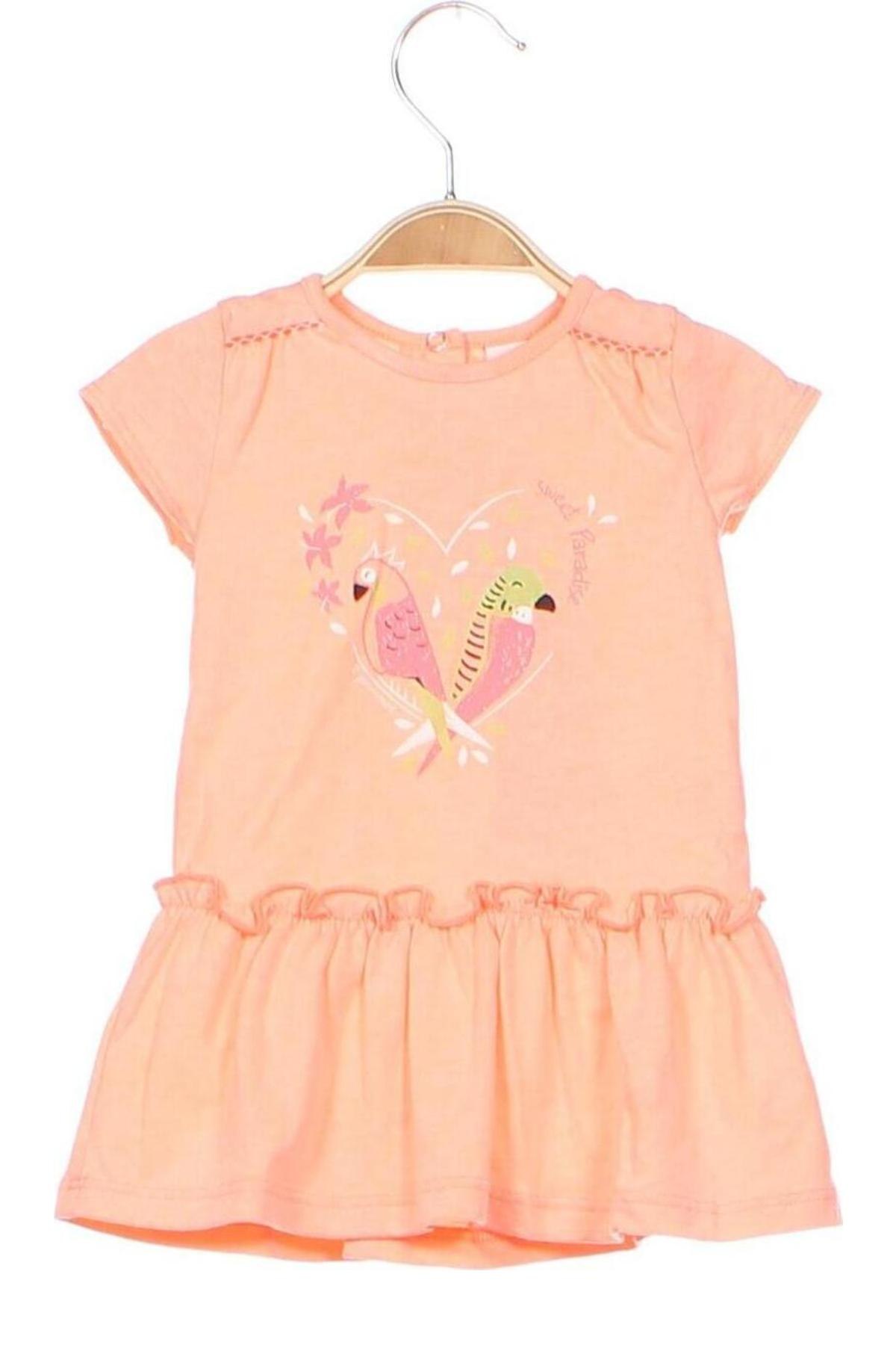 Детска рокля 3 Pommes, Размер 3-6m/ 62-68 см, Цвят Розов, Цена 24,50 лв.