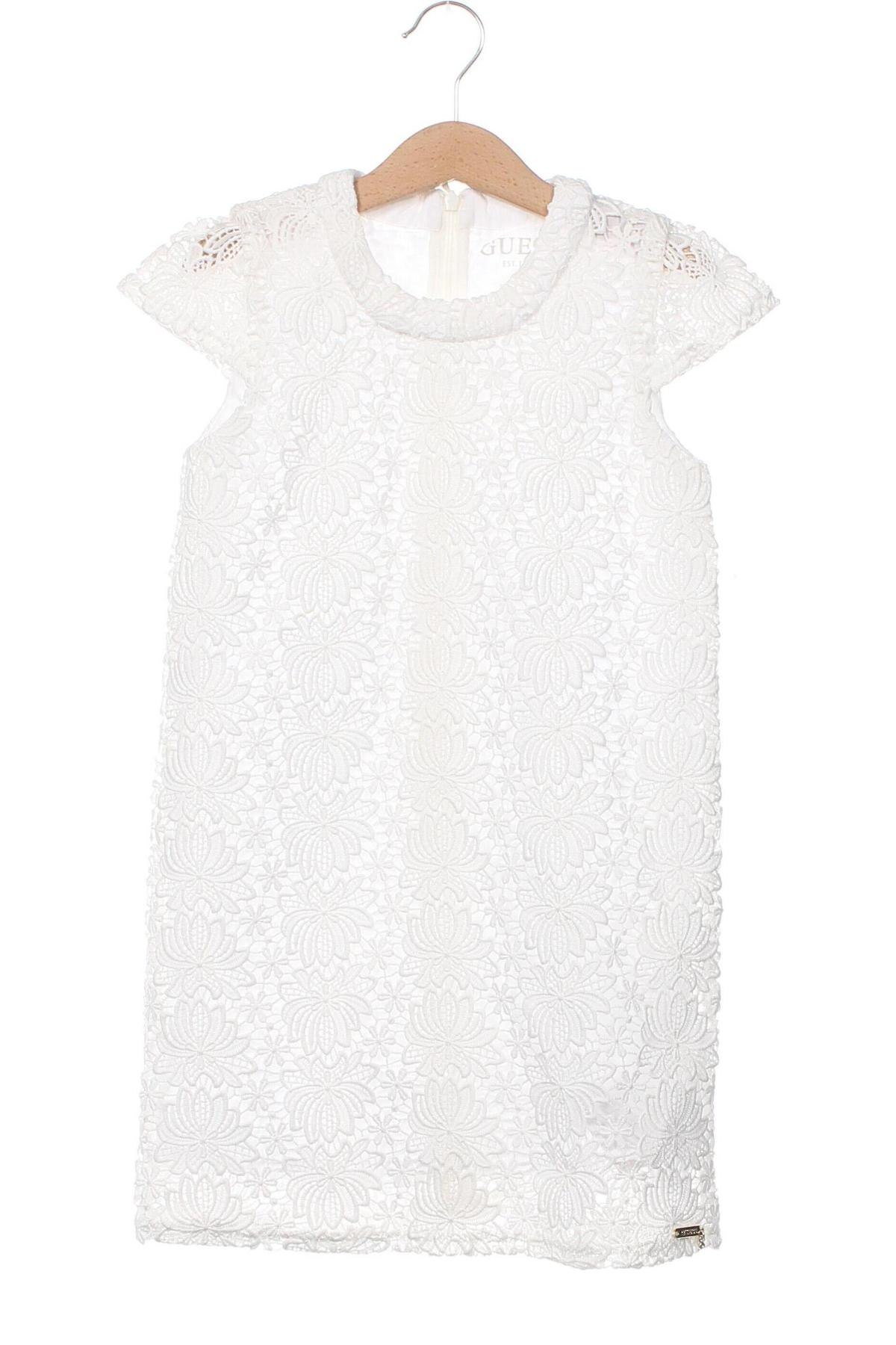 Παιδικό φόρεμα Guess, Μέγεθος 5-6y/ 116-122 εκ., Χρώμα Λευκό, Τιμή 63,74 €