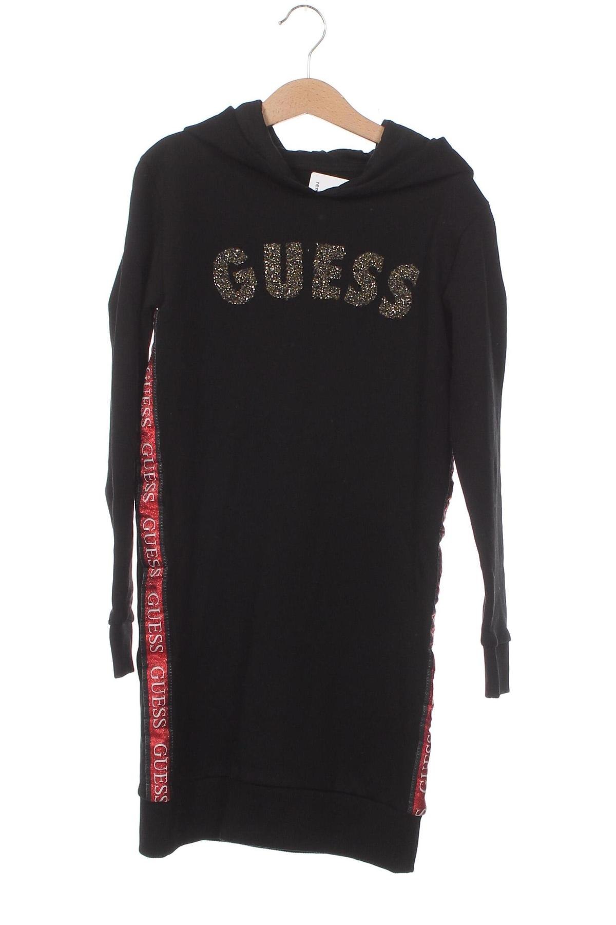 Παιδικό φόρεμα Guess, Μέγεθος 7-8y/ 128-134 εκ., Χρώμα Μαύρο, Τιμή 48,01 €