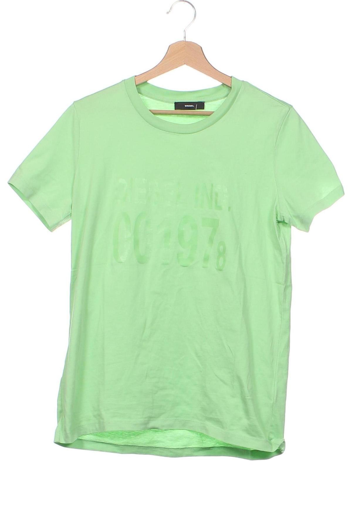 Detské tričko Diesel, Veľkosť 13-14y/ 164-168 cm, Farba Zelená, Cena  36,00 €