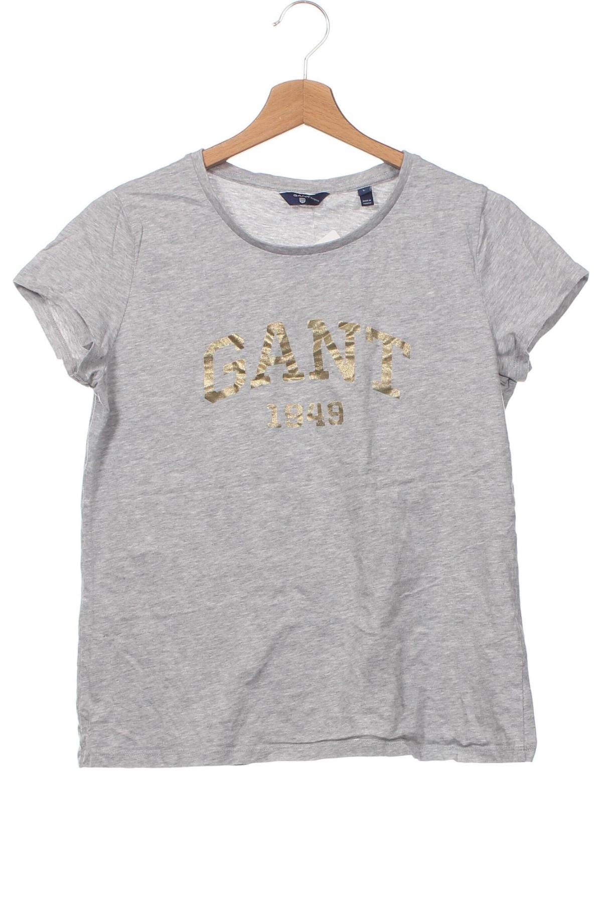 Παιδικό μπλουζάκι Gant, Μέγεθος 12-13y/ 158-164 εκ., Χρώμα Γκρί, Τιμή 13,51 €
