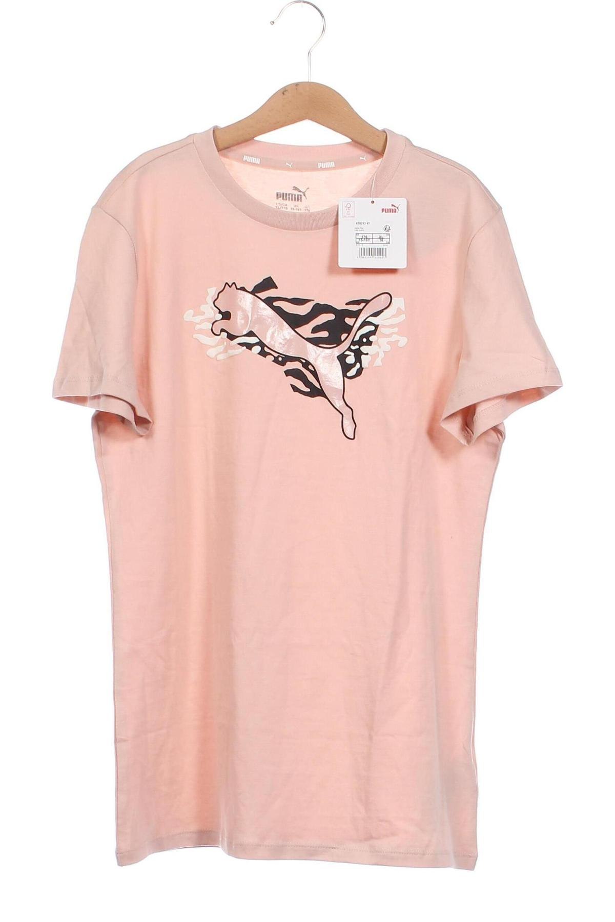 Детска тениска PUMA, Размер 15-18y/ 170-176 см, Цвят Розов, Цена 41,61 лв.