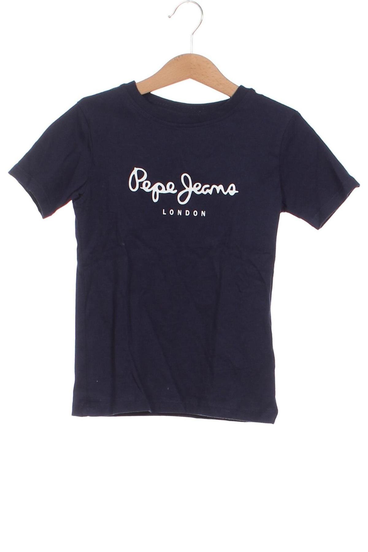 Dziecięcy T-shirt Pepe Jeans, Rozmiar 3-4y/ 104-110 cm, Kolor Niebieski, Cena 103,98 zł