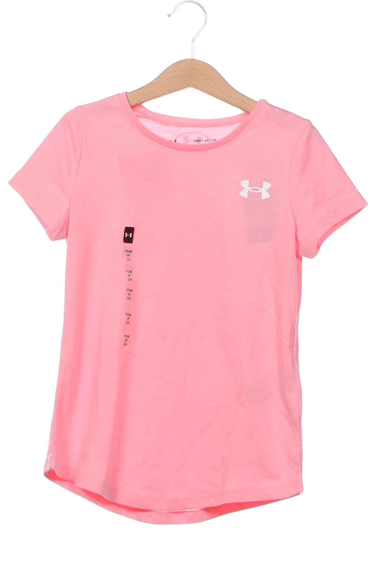 Kinder T-Shirt Under Armour, Größe 7-8y/ 128-134 cm, Farbe Rosa, Preis € 21,59