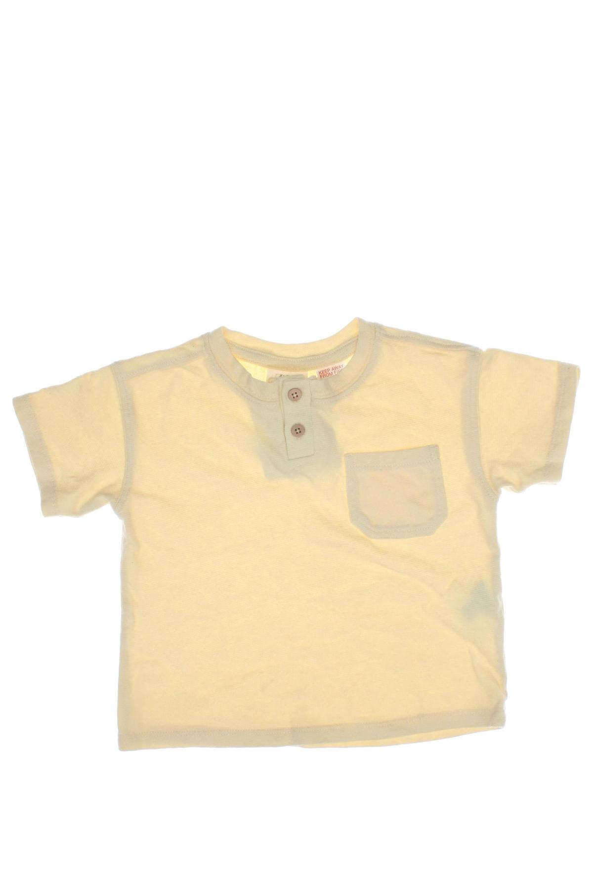 Dziecięcy T-shirt Zara, Rozmiar 12-18m/ 80-86 cm, Kolor Żółty, Cena 27,59 zł