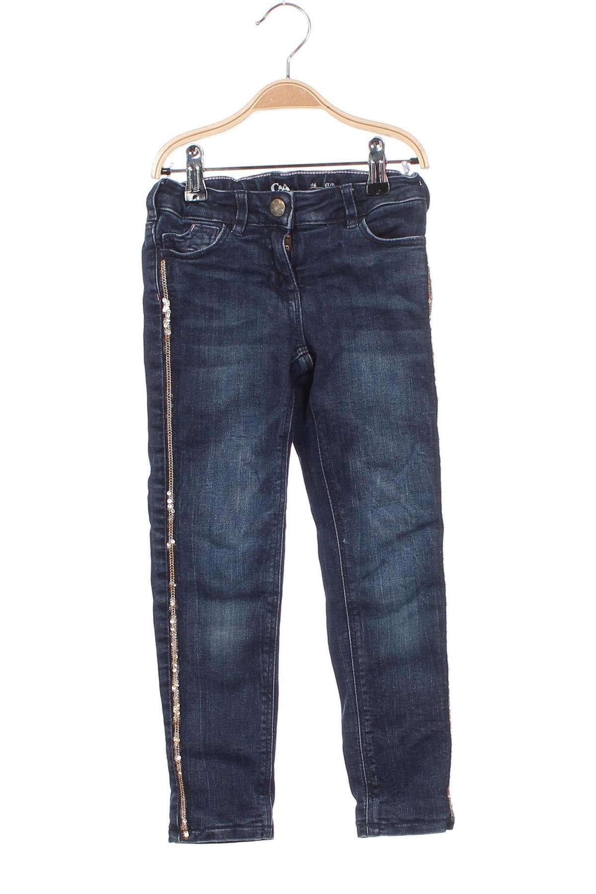 Kinderjeans C&A, Größe 5-6y/ 116-122 cm, Farbe Blau, Preis 9,60 €