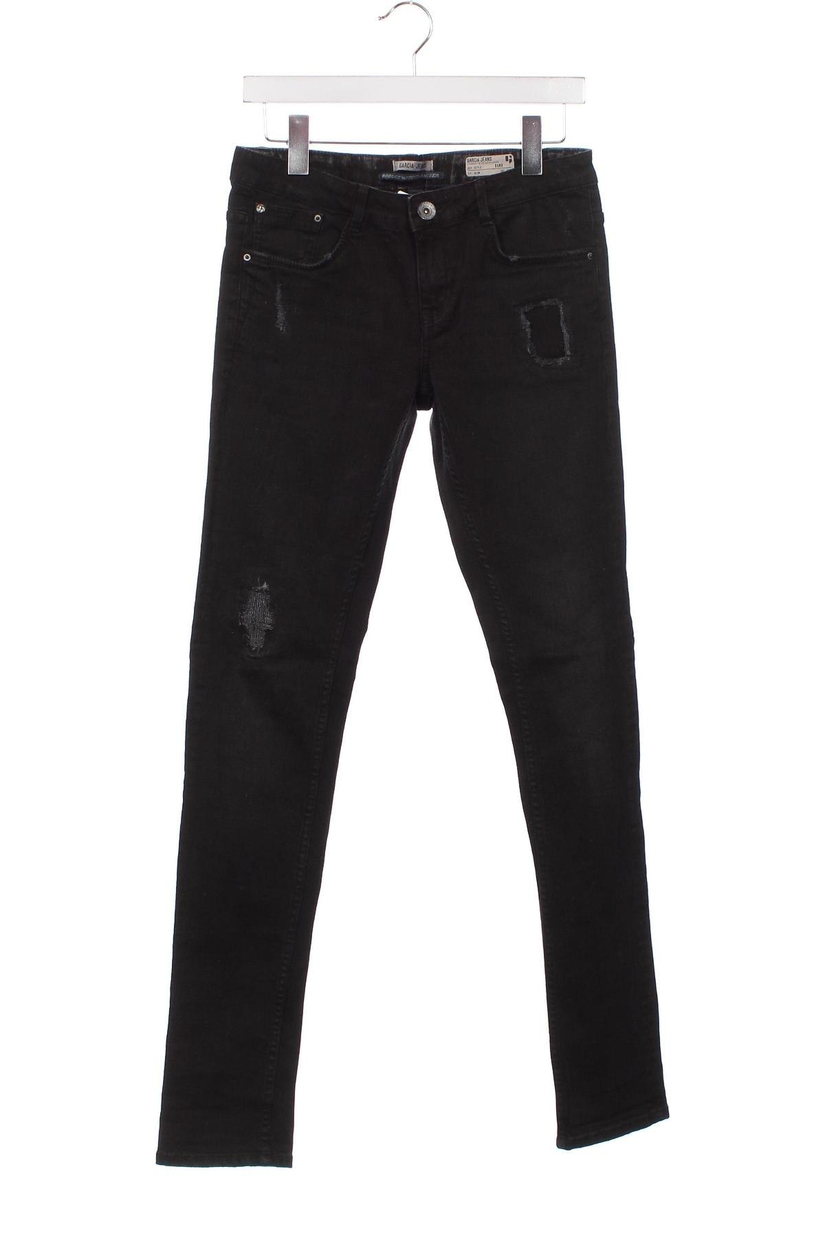 Kinderjeans Garcia Jeans, Größe 15-18y/ 170-176 cm, Farbe Schwarz, Preis 6,28 €