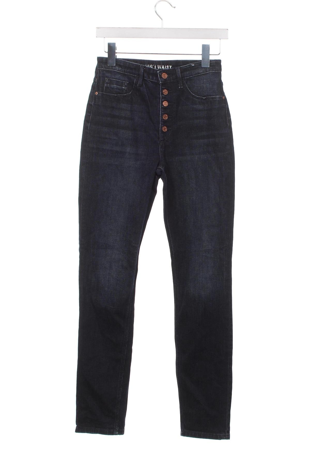 Dětské džíny  H&M, Velikost 13-14y/ 164-168 cm, Barva Modrá, Cena  163,00 Kč