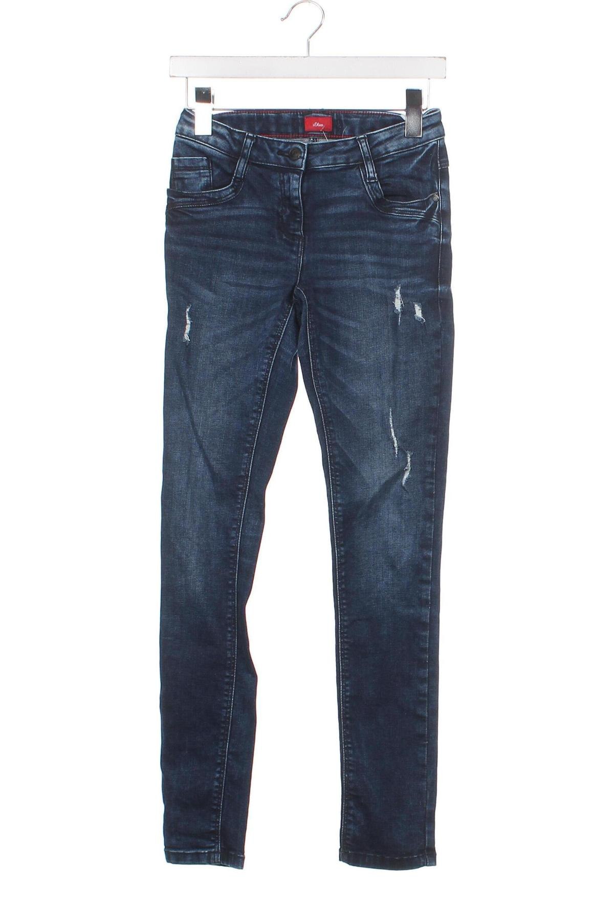 Dziecięce jeansy S.Oliver, Rozmiar 12-13y/ 158-164 cm, Kolor Niebieski, Cena 50,57 zł