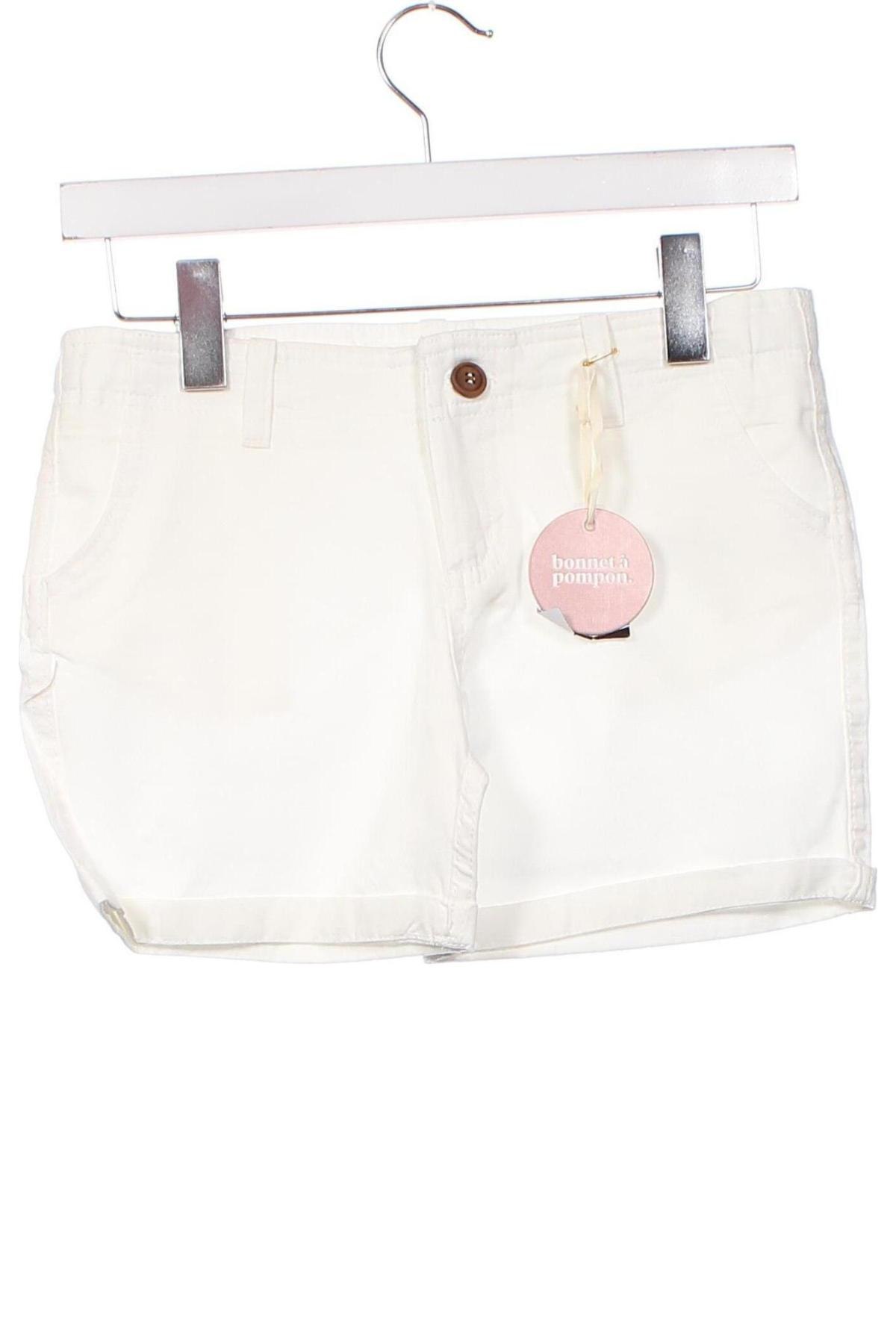 Παιδικό κοντό παντελόνι Bonnet A Pompon, Μέγεθος 9-10y/ 140-146 εκ., Χρώμα Λευκό, Τιμή 6,06 €