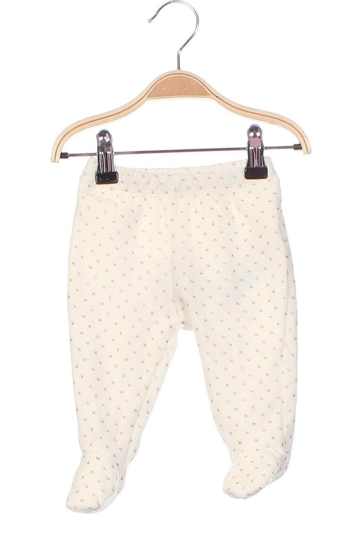 Παιδικό παντελόνι Du Pareil Au Meme, Μέγεθος 2-3m/ 56-62 εκ., Χρώμα Λευκό, Τιμή 17,01 €