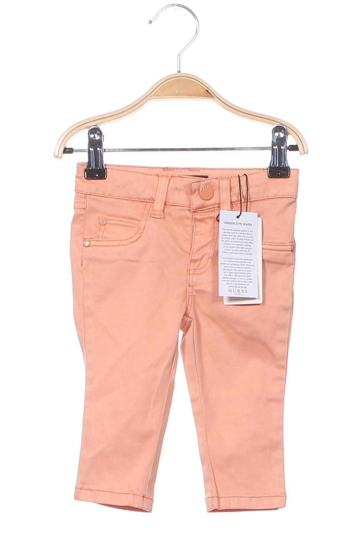 Pantaloni pentru copii Guess, Mărime 3-6m/ 62-68 cm, Culoare Bej, Preț 87,40 Lei