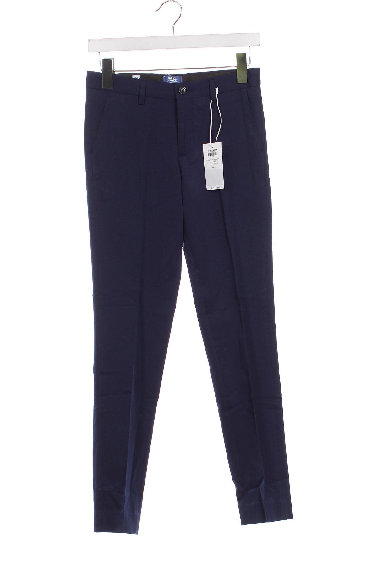 Pantaloni pentru copii Jack & Jones, Mărime 11-12y/ 152-158 cm, Culoare Albastru, Preț 155,26 Lei