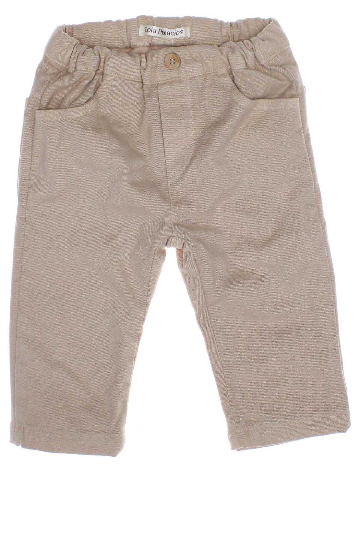 Pantaloni pentru copii Lola Palacios, Mărime 3-6m/ 62-68 cm, Culoare Bej, Preț 86,84 Lei