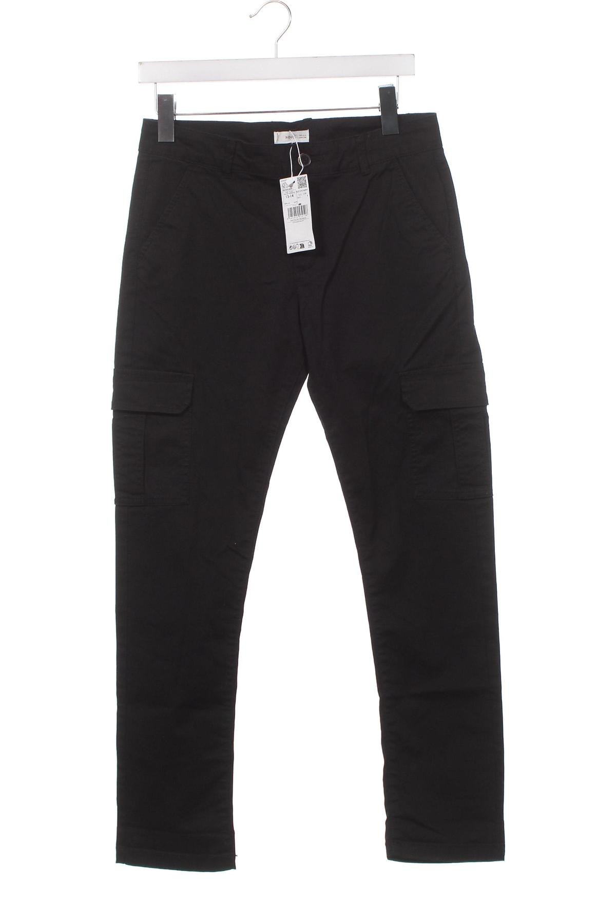 Pantaloni pentru copii Mango, Mărime 13-14y/ 164-168 cm, Culoare Negru, Preț 47,37 Lei