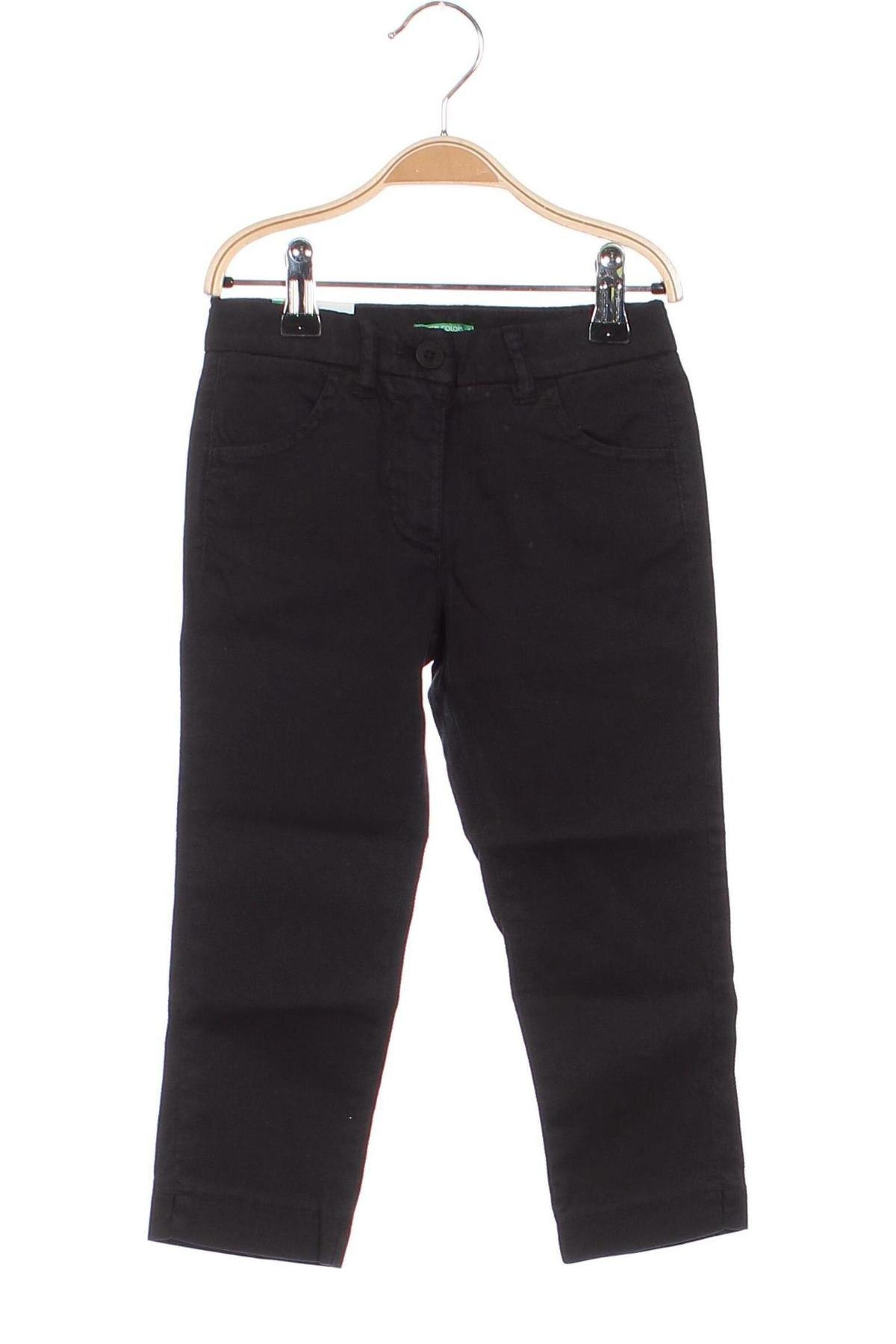 Детски панталон United Colors Of Benetton, Размер 3-4y/ 104-110 см, Цвят Черен, Цена 28,16 лв.