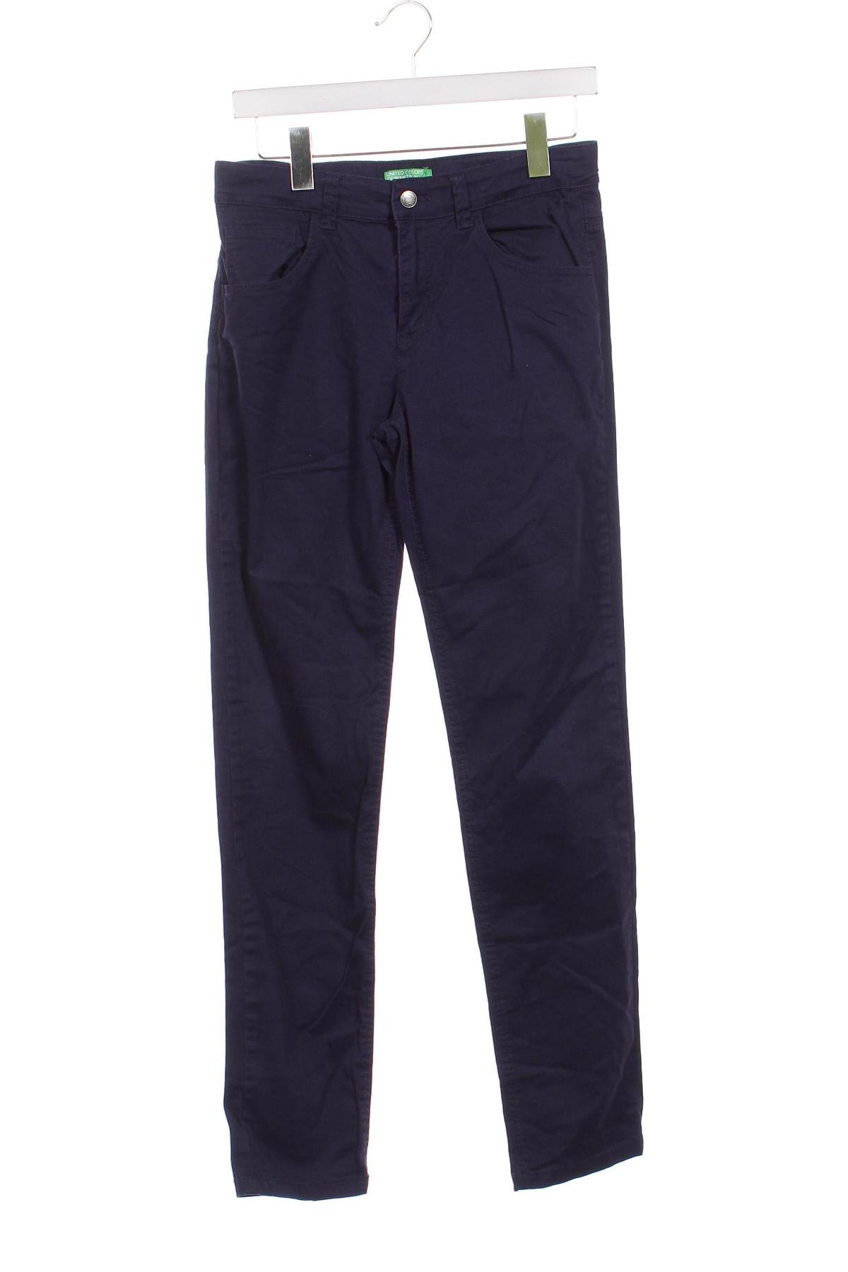 Pantaloni pentru copii United Colors Of Benetton, Mărime 13-14y/ 164-168 cm, Culoare Albastru, Preț 75,79 Lei