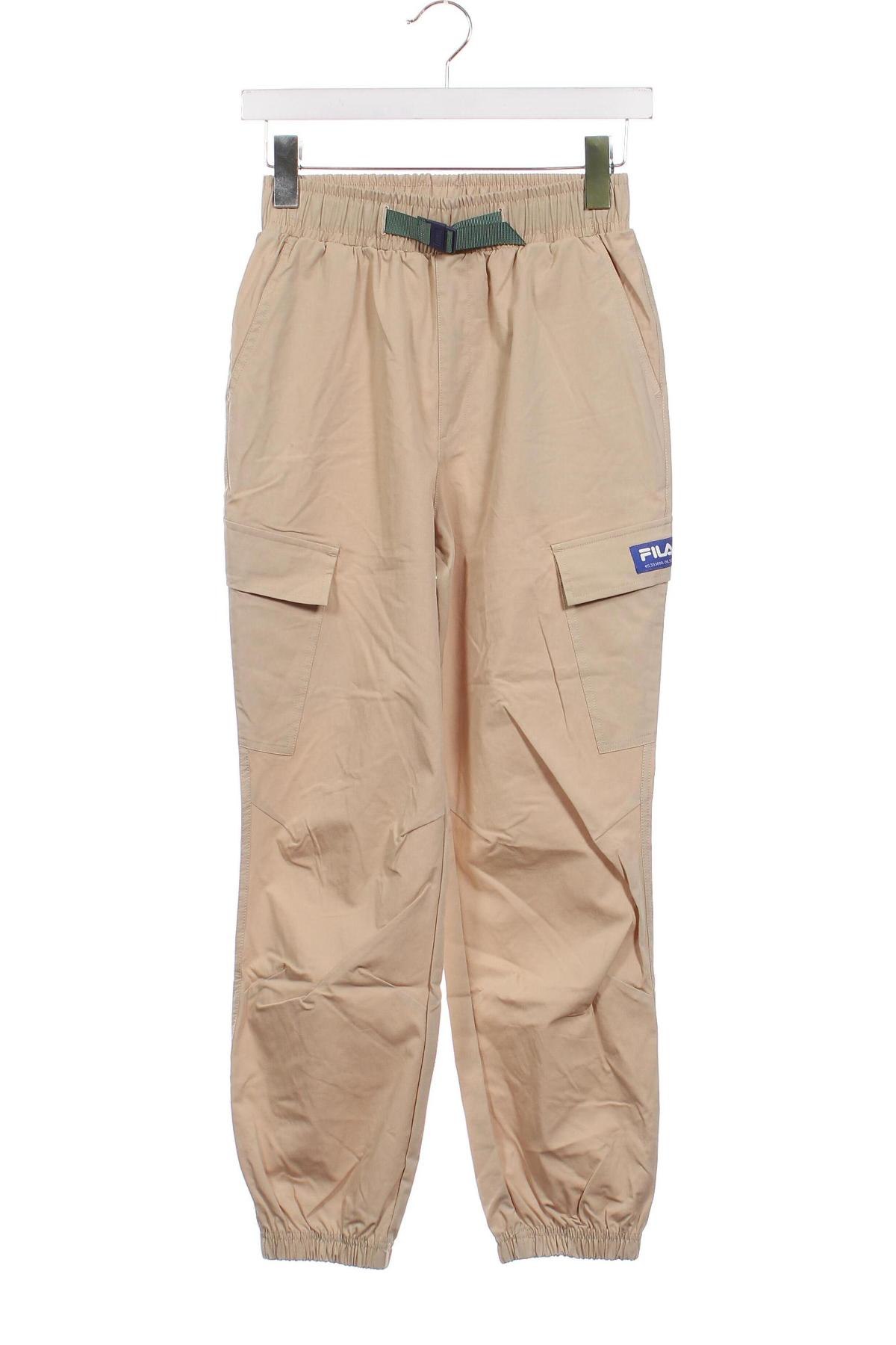 Детски спортен панталон FILA, Размер 10-11y/ 146-152 см, Цвят Бежов, Цена 52,93 лв.