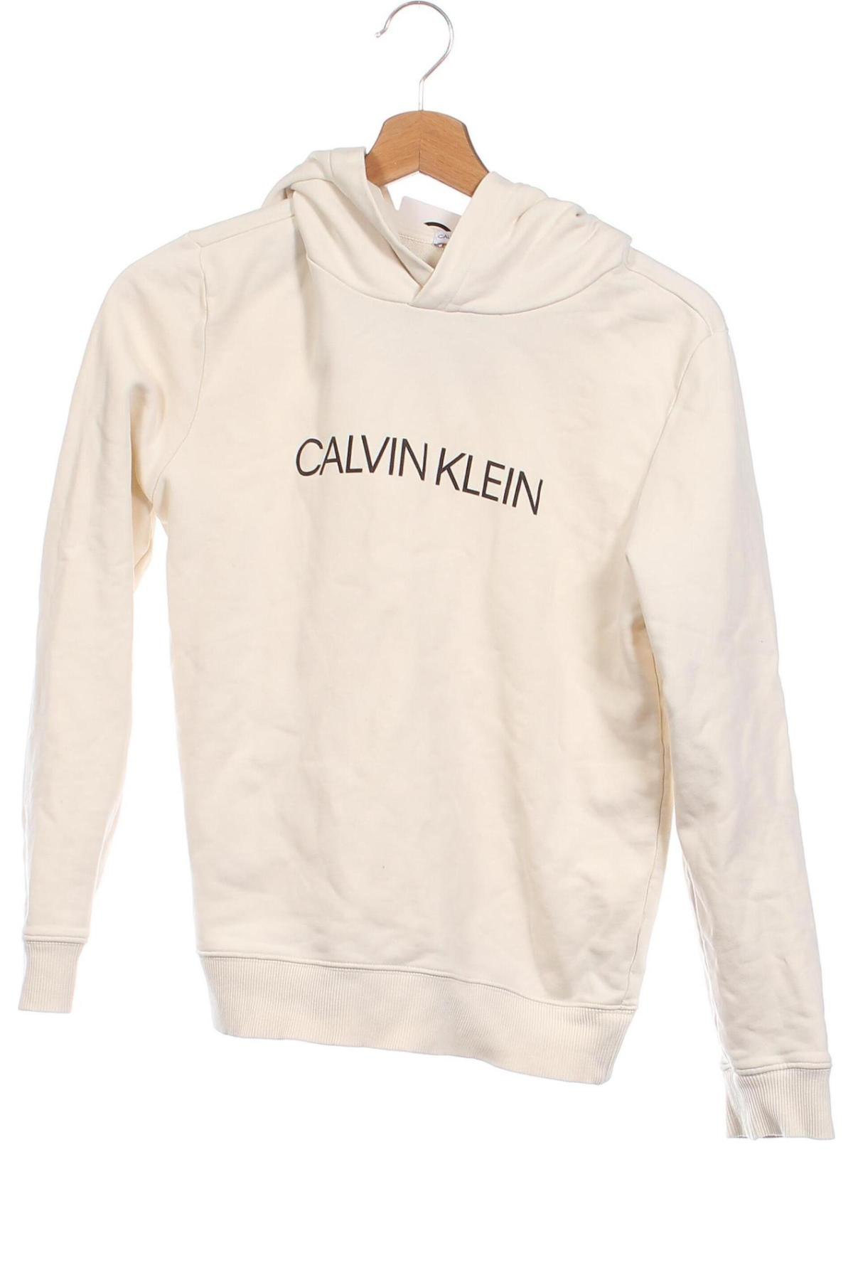 Detská mikina  Calvin Klein Jeans, Veľkosť 12-13y/ 158-164 cm, Farba Kremová, Cena  20,98 €