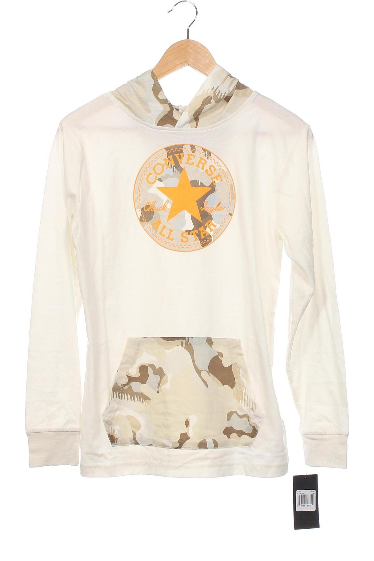Kinder Sweatshirts Converse, Größe 15-18y/ 170-176 cm, Farbe Weiß, Preis 23,26 €