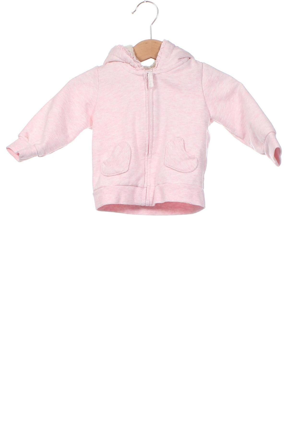 Детски суичър H&M, Размер 6-9m/ 68-74 см, Цвят Розов, Цена 22,00 лв.