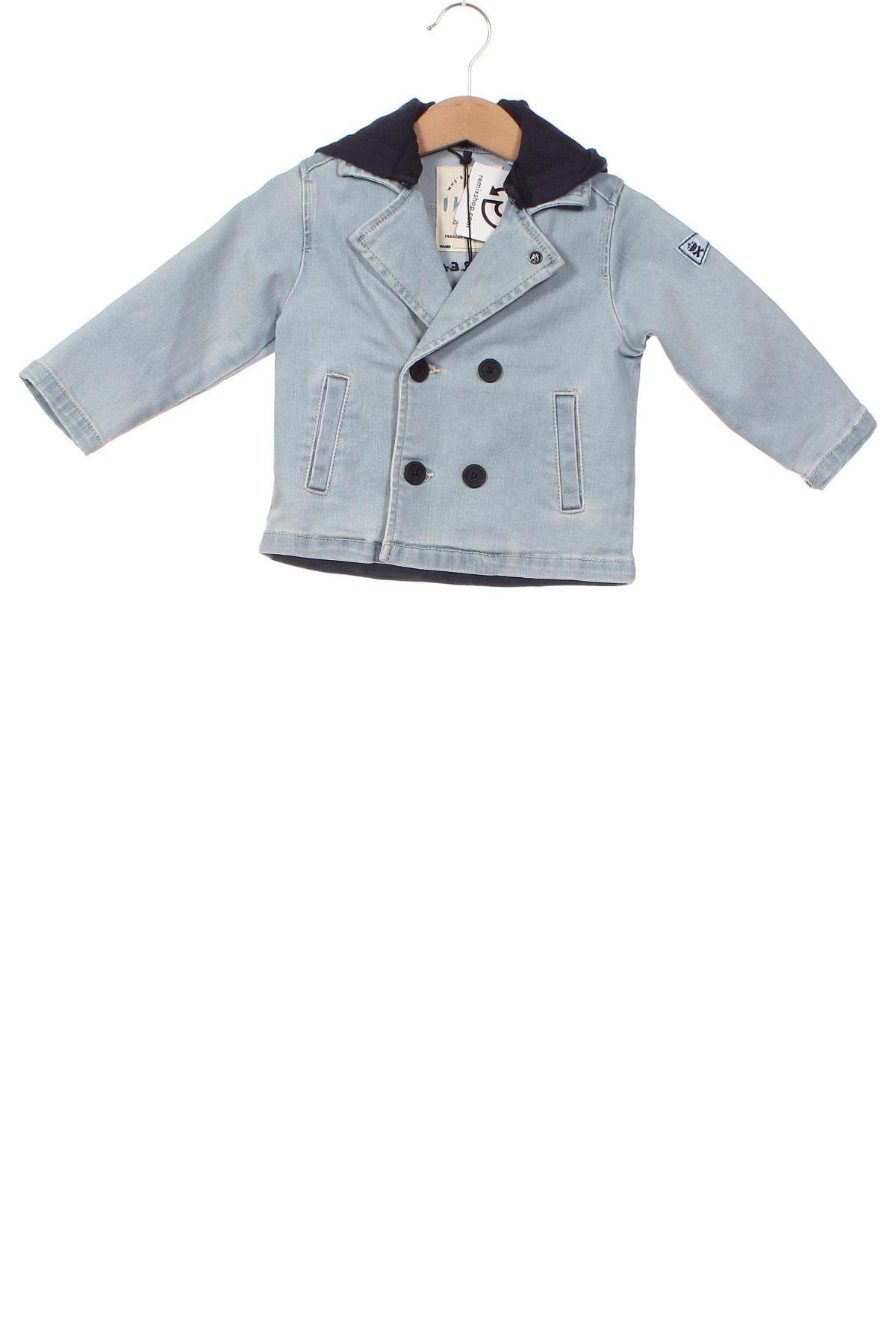 Dětská džínová bunda  IKKS, Velikost 12-18m/ 80-86 cm, Barva Modrá, Cena  1 658,00 Kč