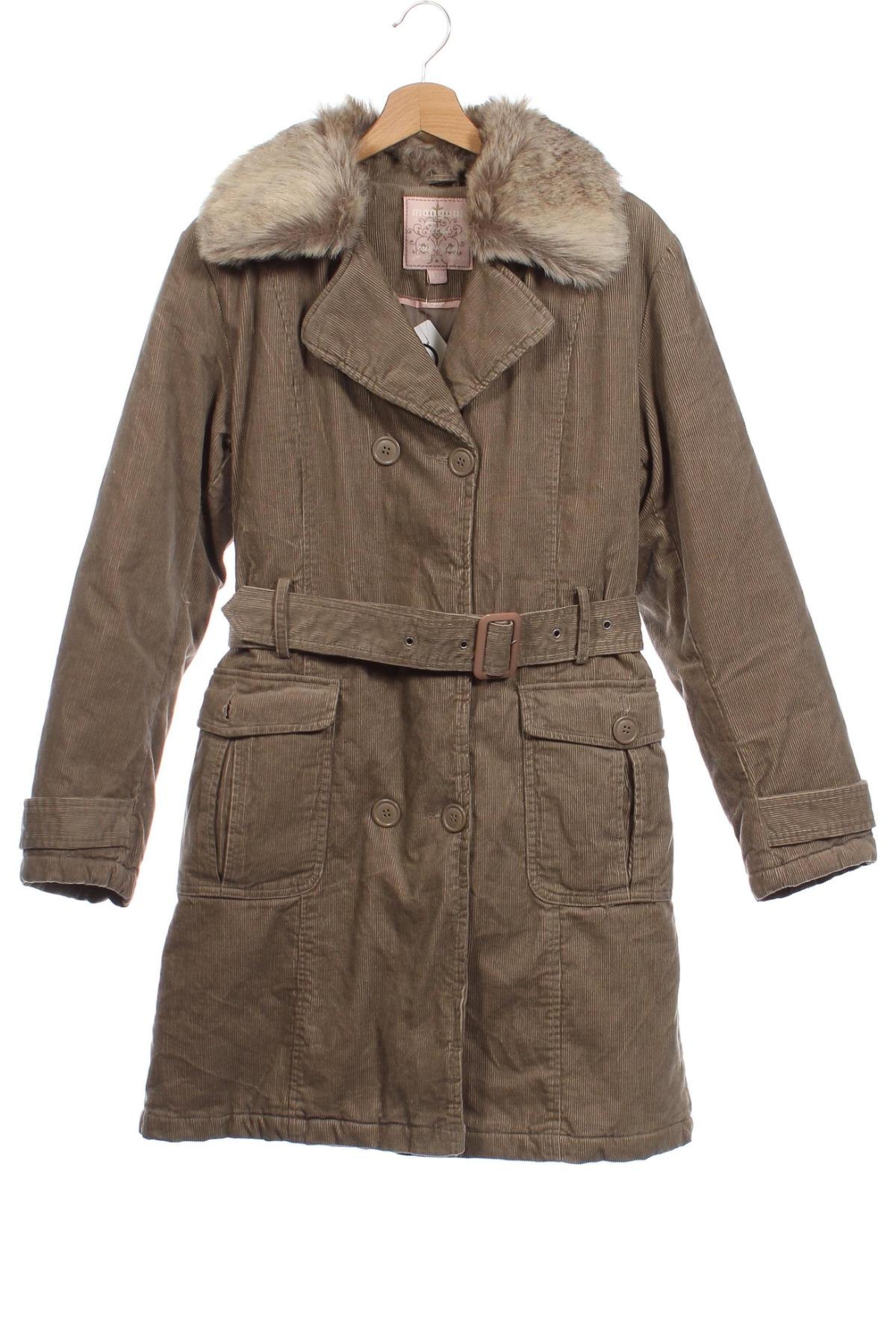Детско палто Manguun, Размер 14-15y/ 168-170 см, Цвят Бежов, Цена 14,57 лв.