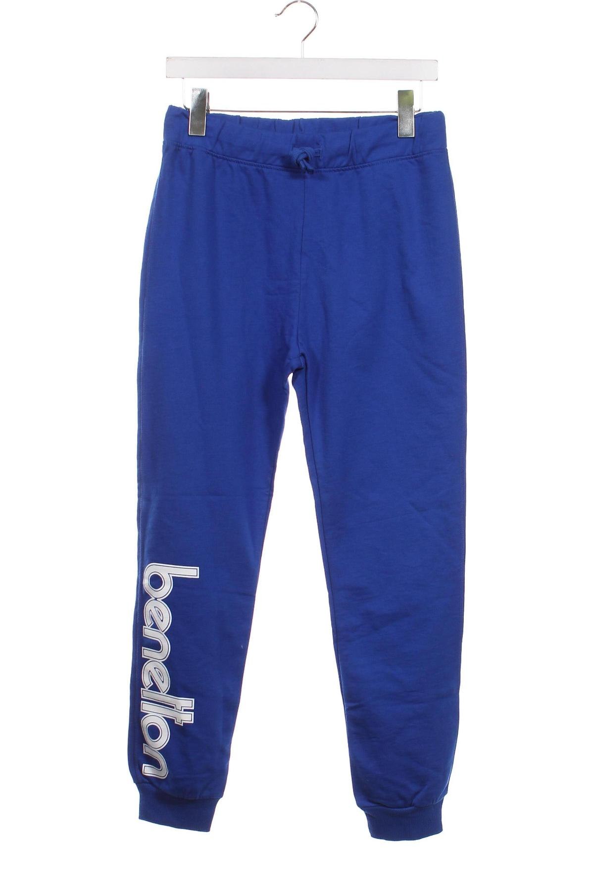 Pantaloni de trening, pentru copii United Colors Of Benetton, Mărime 15-18y/ 170-176 cm, Culoare Albastru, Preț 155,26 Lei